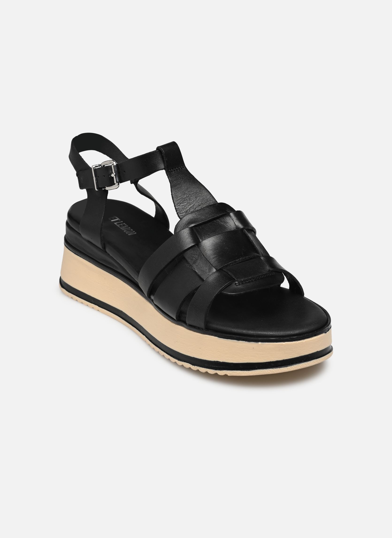 Sandales compensées et plateformes L.56.BETH femme noir Sweet Lemon Sandales compensées et plateformes L.56.BETH femme noir Nero