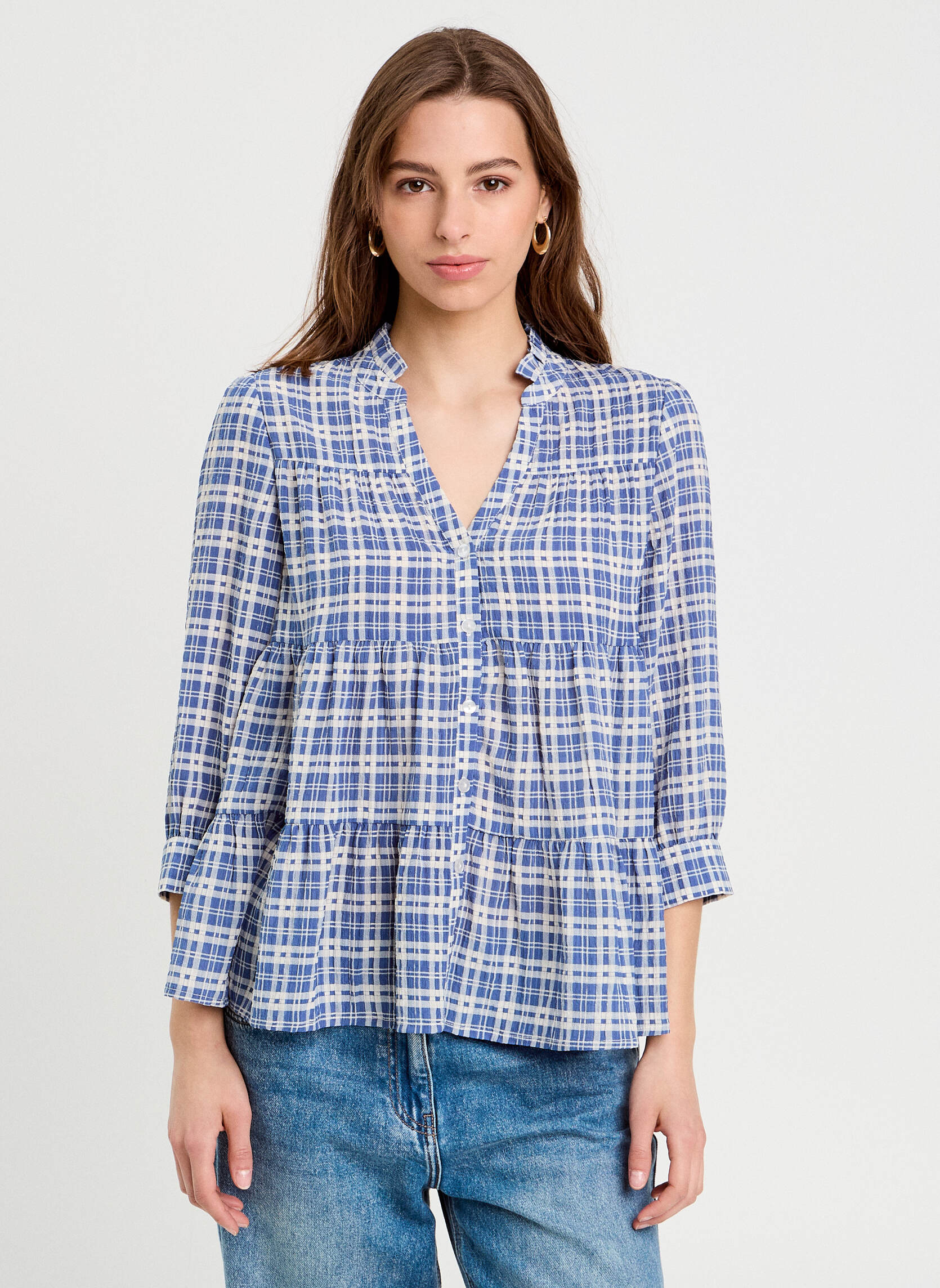 Blouses CHEGOFTAGE femme bleu Cache Cache Blouses CHEGOFTAGE femme bleu Bleu foncé