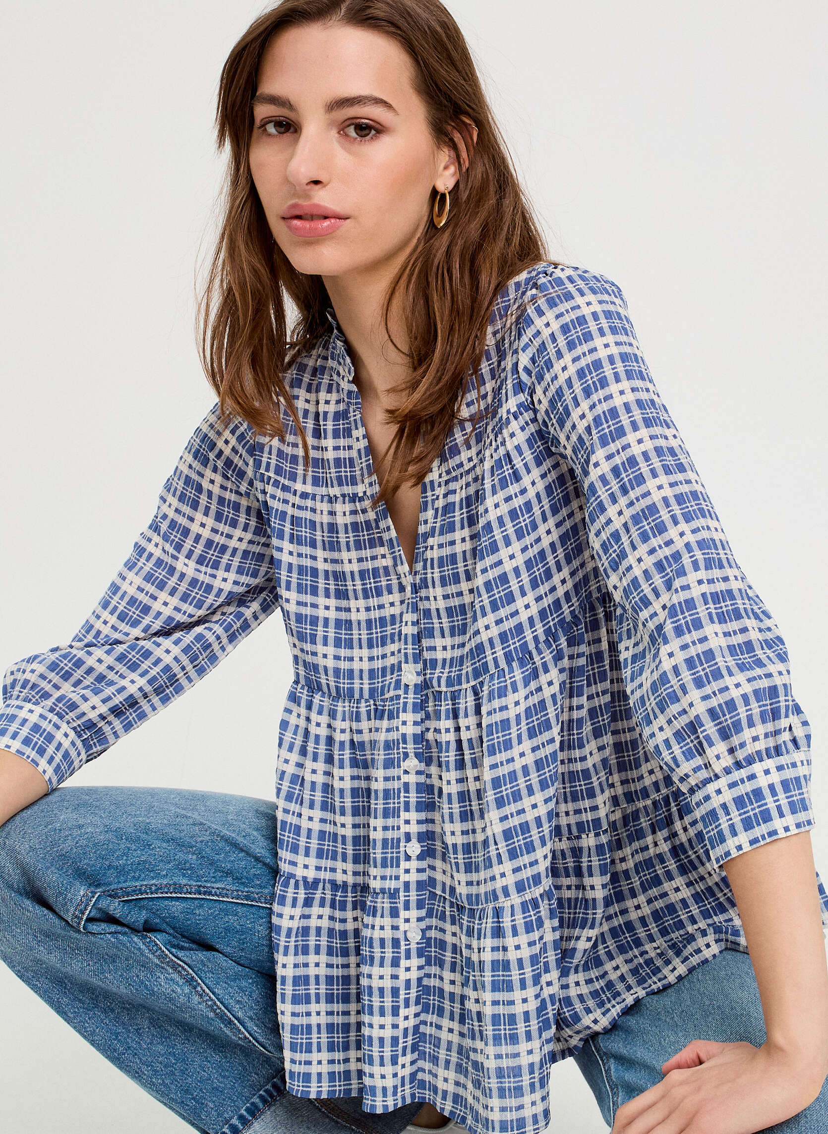 Blouses CHEGOFTAGE femme bleu Cache Cache Blouses CHEGOFTAGE femme bleu Bleu foncé