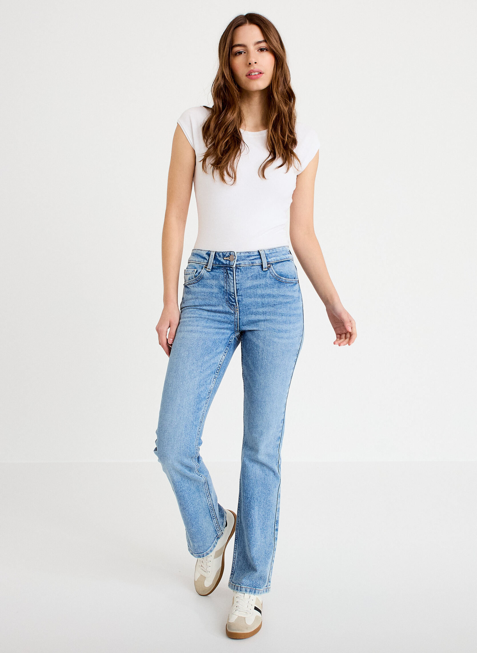 Jeans droit MALNO-NEW femme bleu Cache Cache Jeans droit MALNO-NEW femme bleu Bleu clair