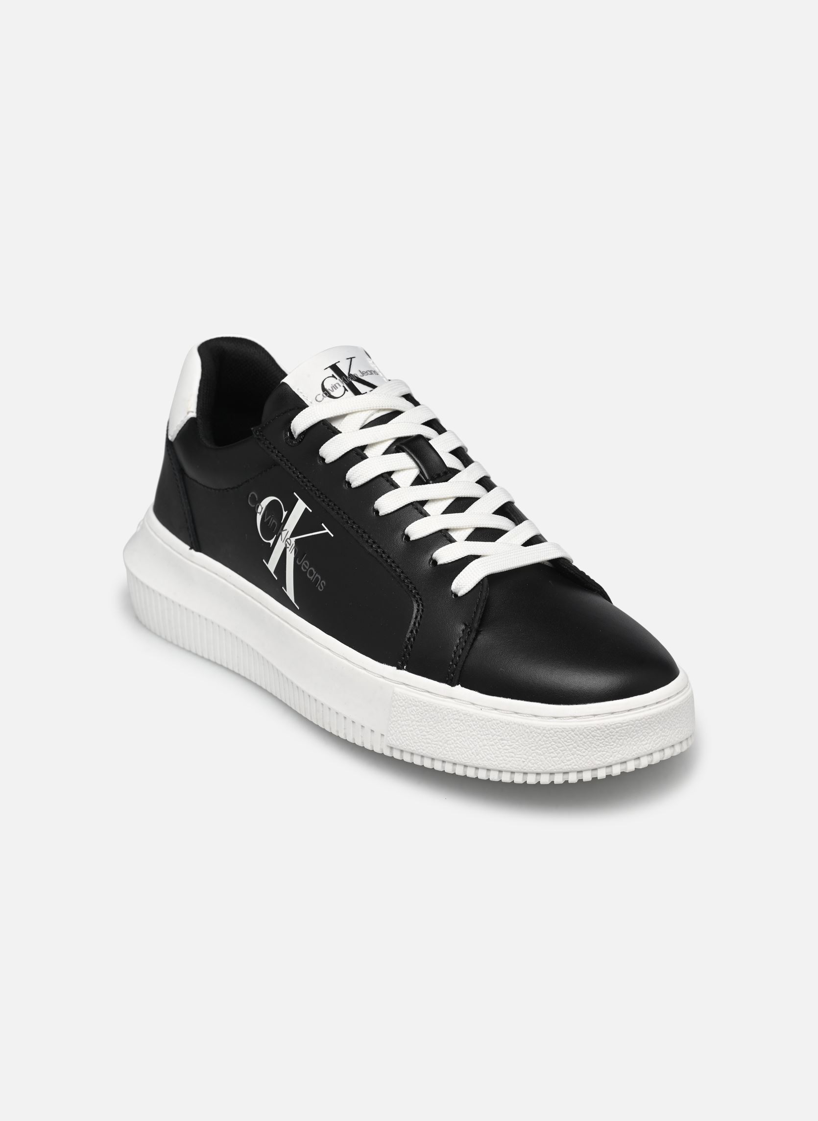 Baskets basses Calvin Klein Jeans CHUNKY CUPSOLE LACEUP MON LTH WN - vue 3