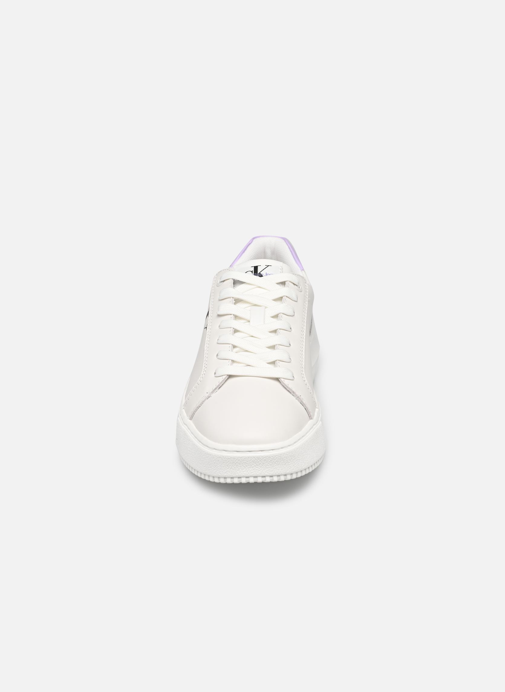 Sneaker Chunky Cupsole Mono LTH damen weiß Calvin Klein Sneaker Chunky Cupsole Mono LTH damen weiß BRIGHT WHITE/PASTEL LILAC