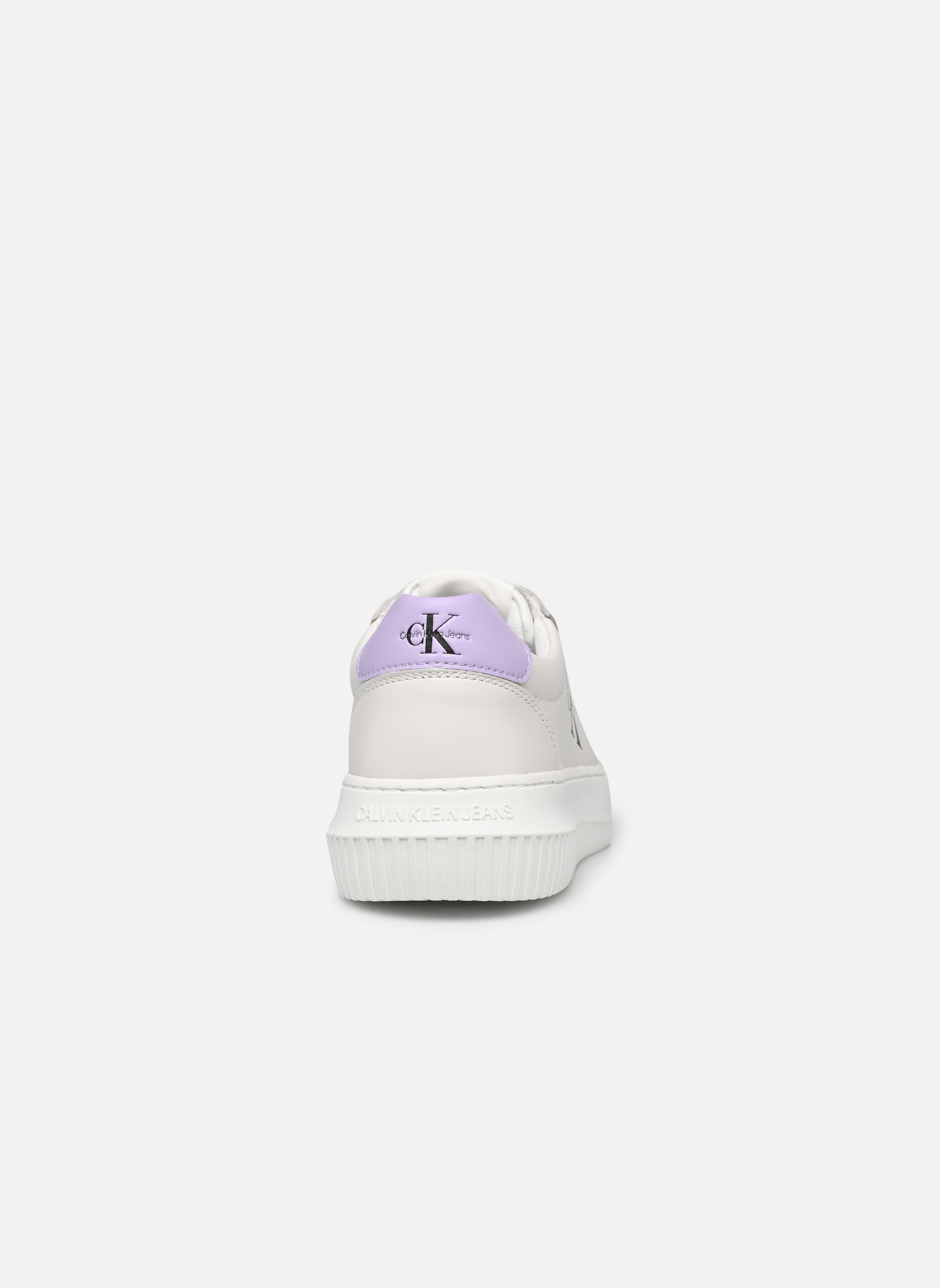 Sneaker Chunky Cupsole Mono LTH damen weiß Calvin Klein Sneaker Chunky Cupsole Mono LTH damen weiß BRIGHT WHITE/PASTEL LILAC