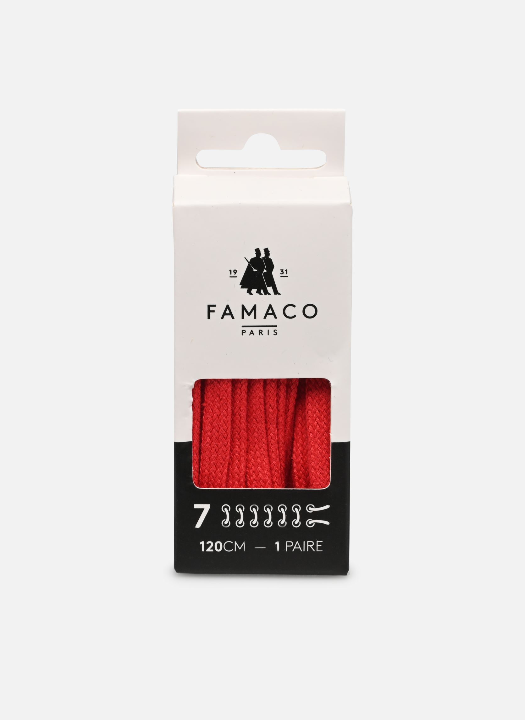 Lacets Lacets Plat 120 cm rouge Famaco Lacets Lacets Plat 120 cm rouge Rouge