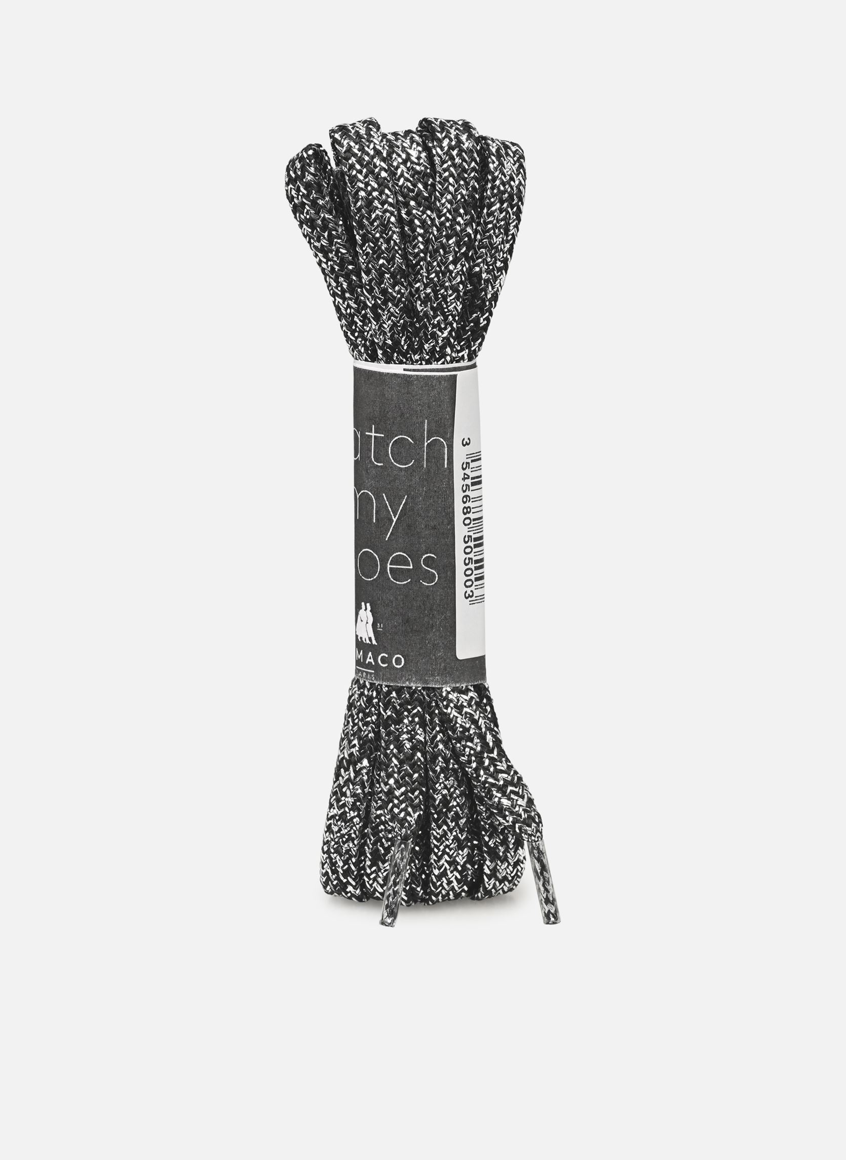 Lacets Lacets Lurex Plat 120 cm noir Famaco Lacets Lacets Lurex Plat 120 cm noir Noir/argent