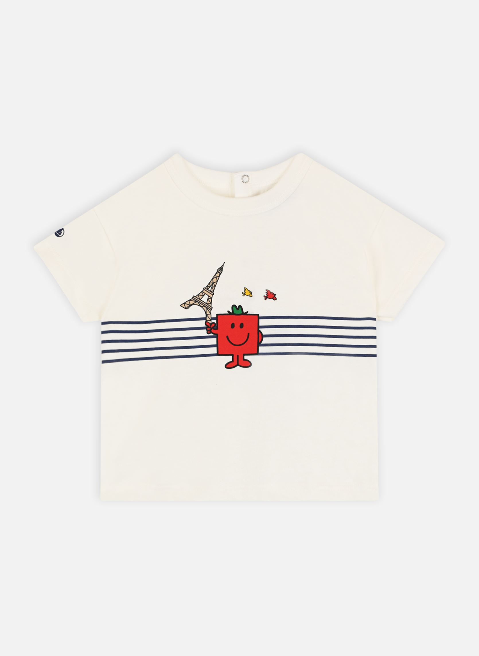 Vêtements Petit Bateau Tee Shirts MC Jour Monsieur Madame pour Accessoires