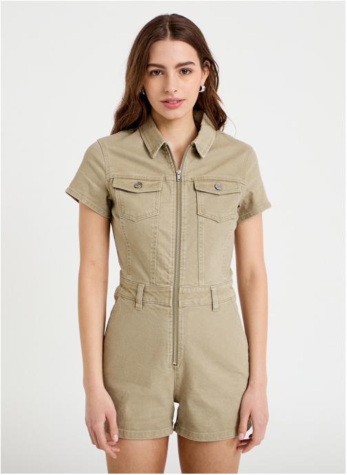 Cache Cache Shorts COMBISHODECO femme vert