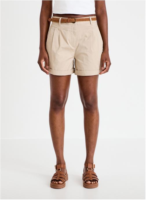 Cache Cache Shorts SHOCHINO femme beige