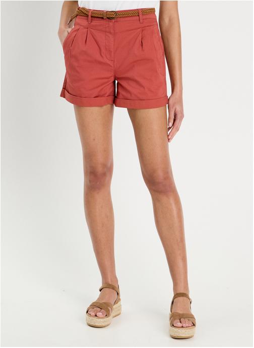 Cache Cache Shorts SHOCHINO femme rouge