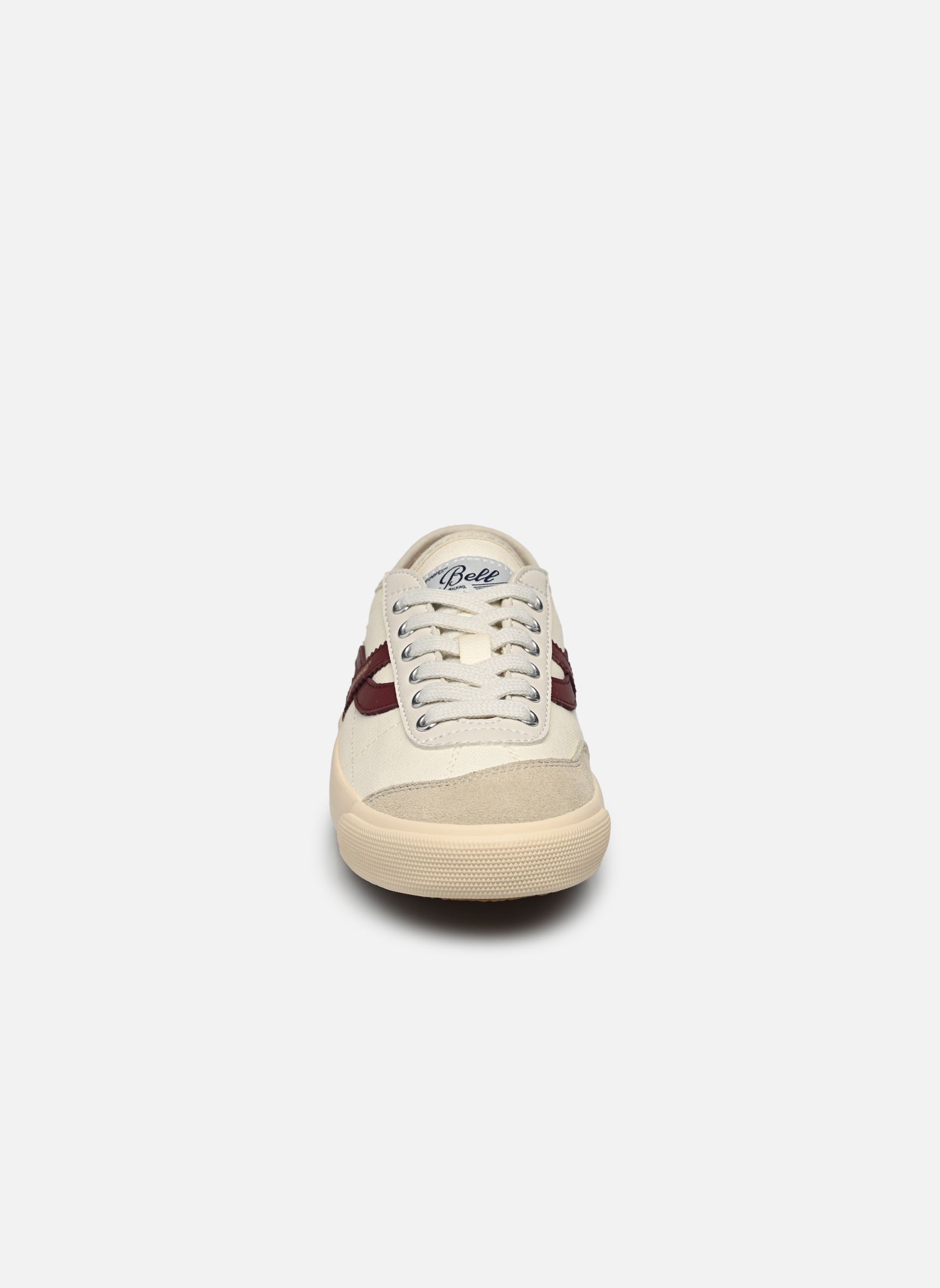 Baskets toile BELL CANVAS blanc Pompeii Baskets toile BELL CANVAS blanc ECRU BURGUNDY