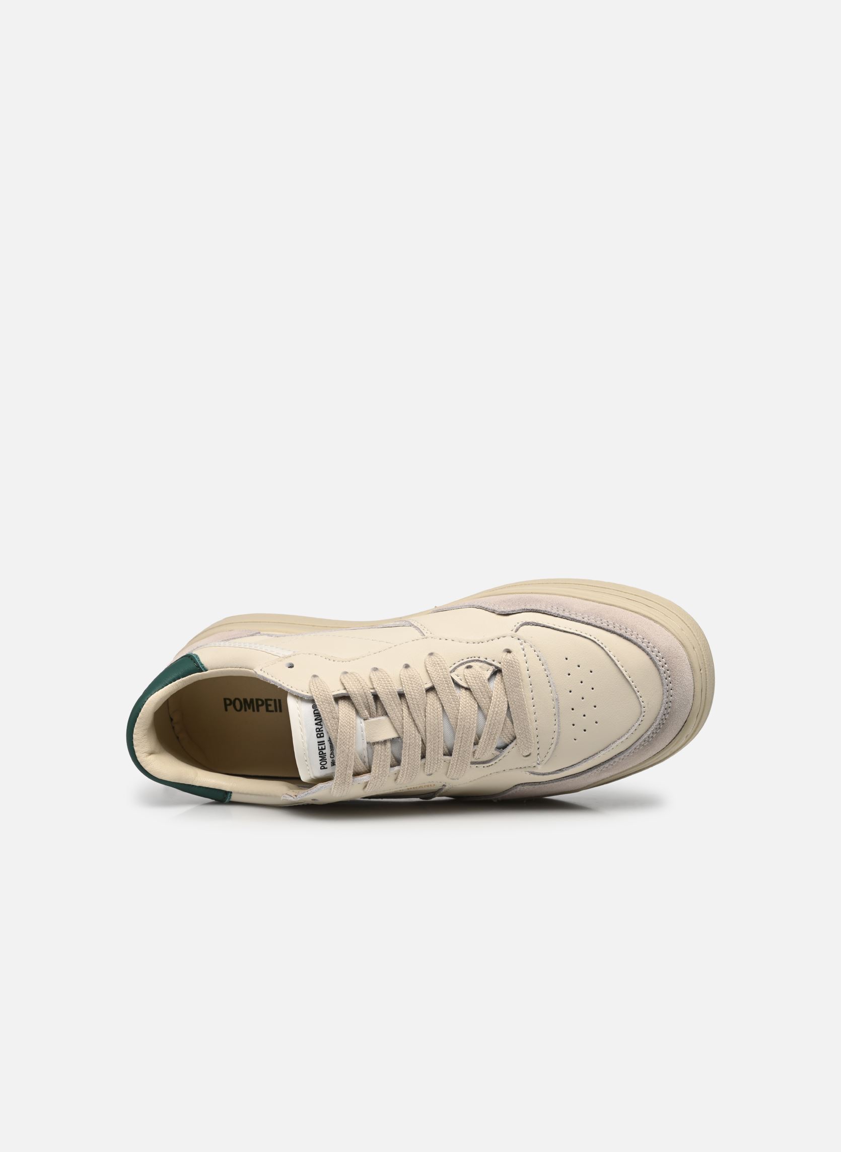 Sneakers ELAN LEATHER dames wit Pompeii Sneakers ELAN LEATHER dames wit ECRU PINE