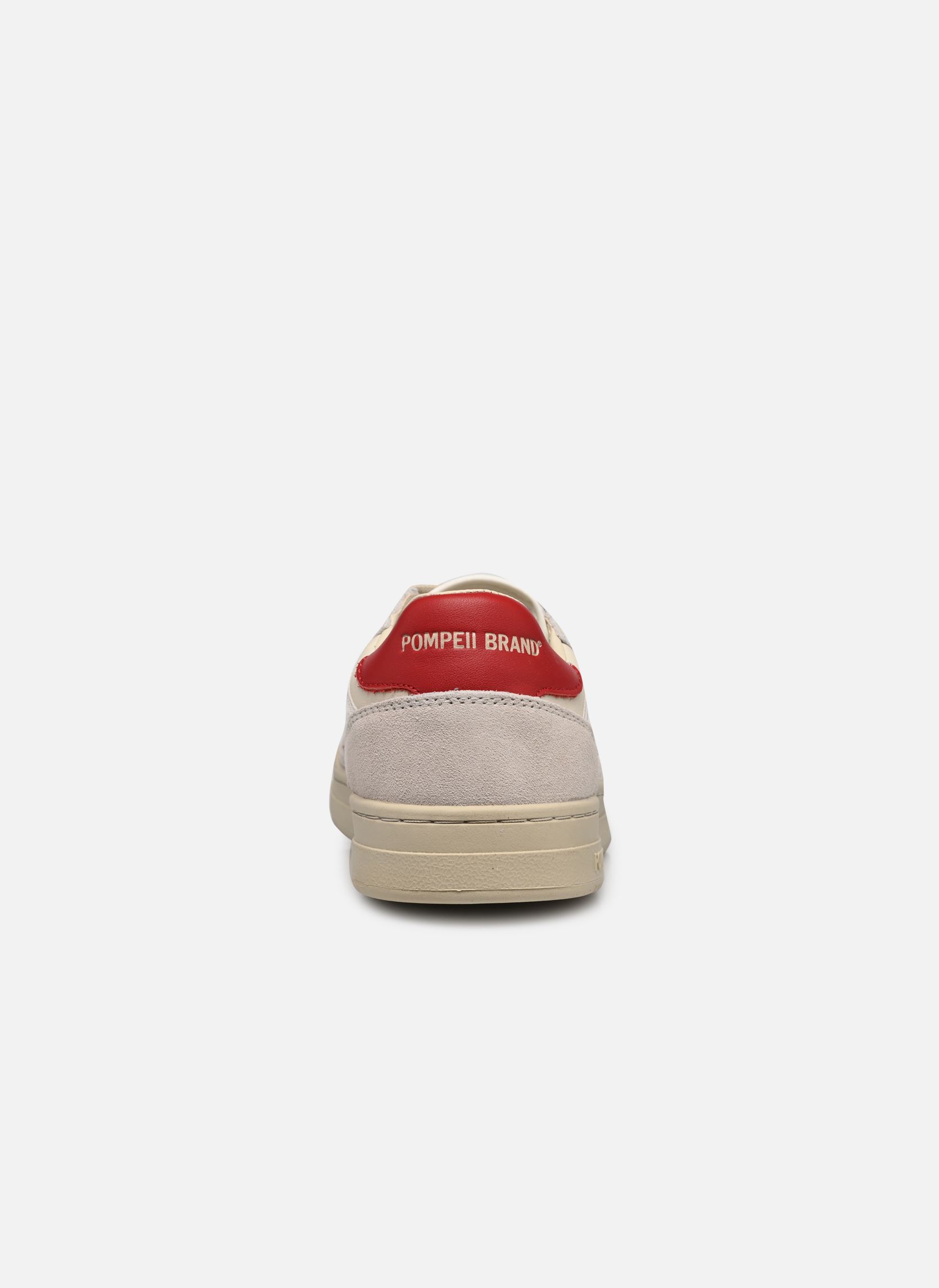 Sneakers ELAN LEATHER dames wit Pompeii Sneakers ELAN LEATHER dames wit ECRU RED