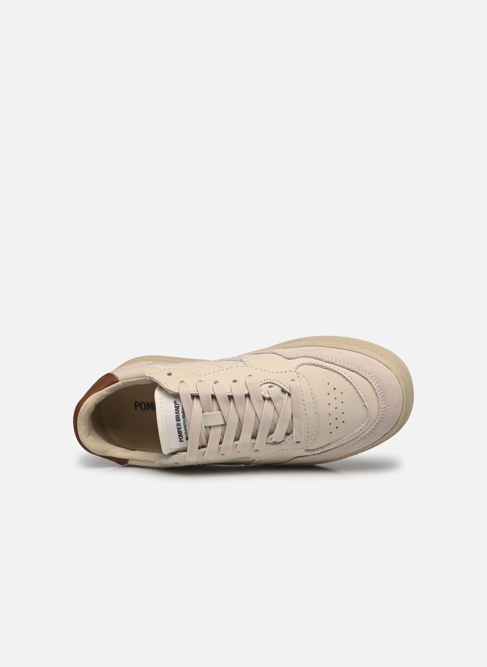 Sneakers ELAN LEATHER dames wit Pompeii Sneakers ELAN LEATHER dames wit ECRU RUST