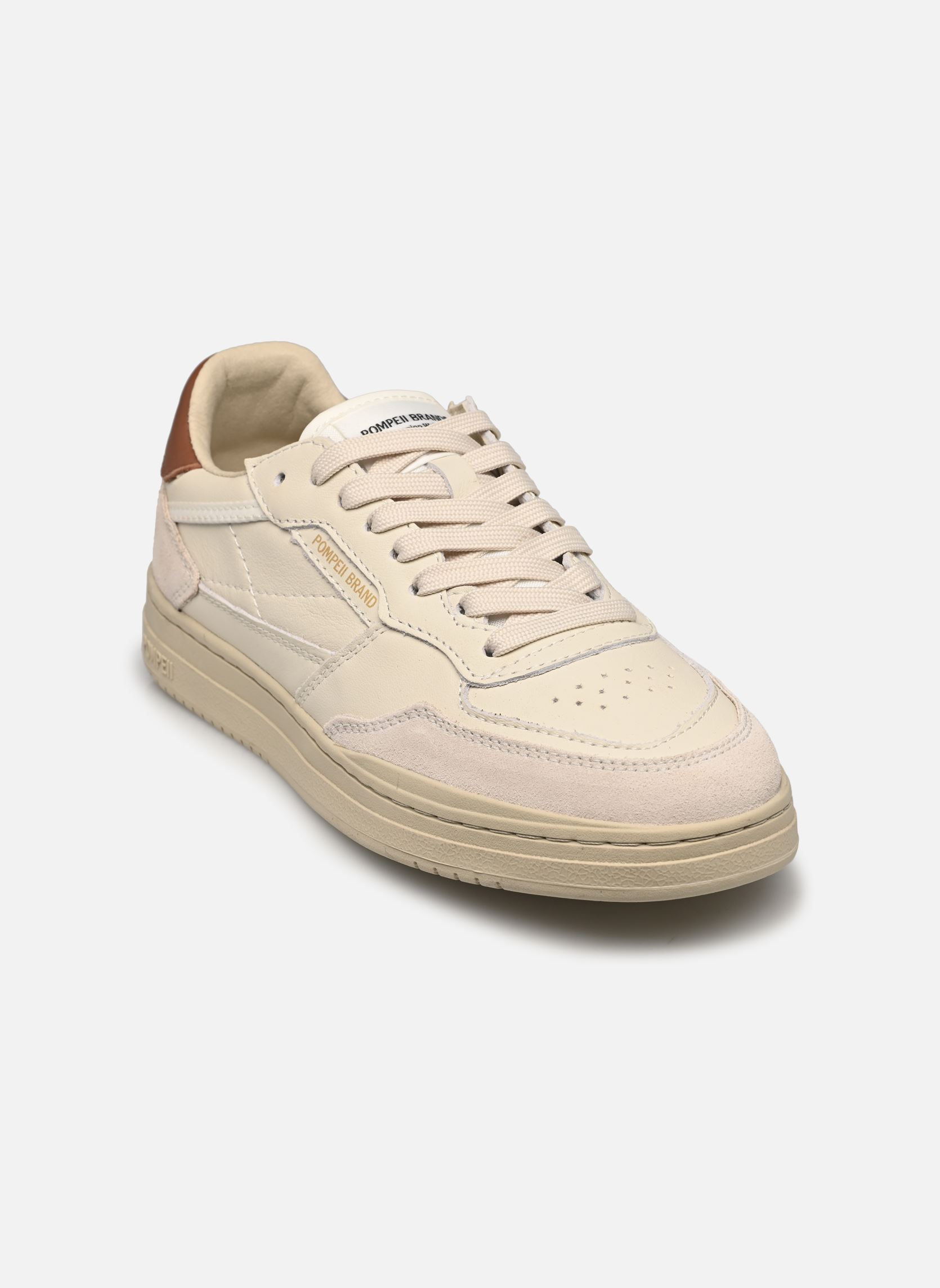 Sneakers ELAN LEATHER dames wit Pompeii Sneakers ELAN LEATHER dames wit ECRU RUST