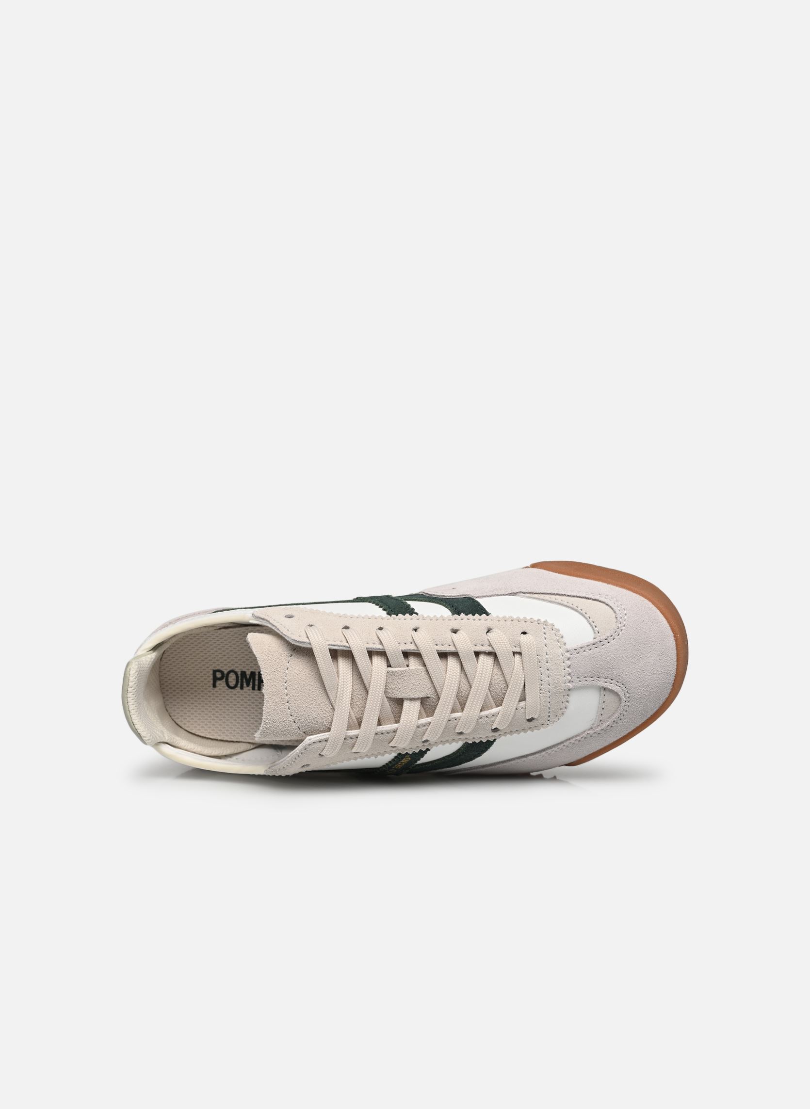 Baskets KITE SUEDE RETRO femme blanc Pompeii Baskets KITE SUEDE RETRO femme blanc WHITE GREEN