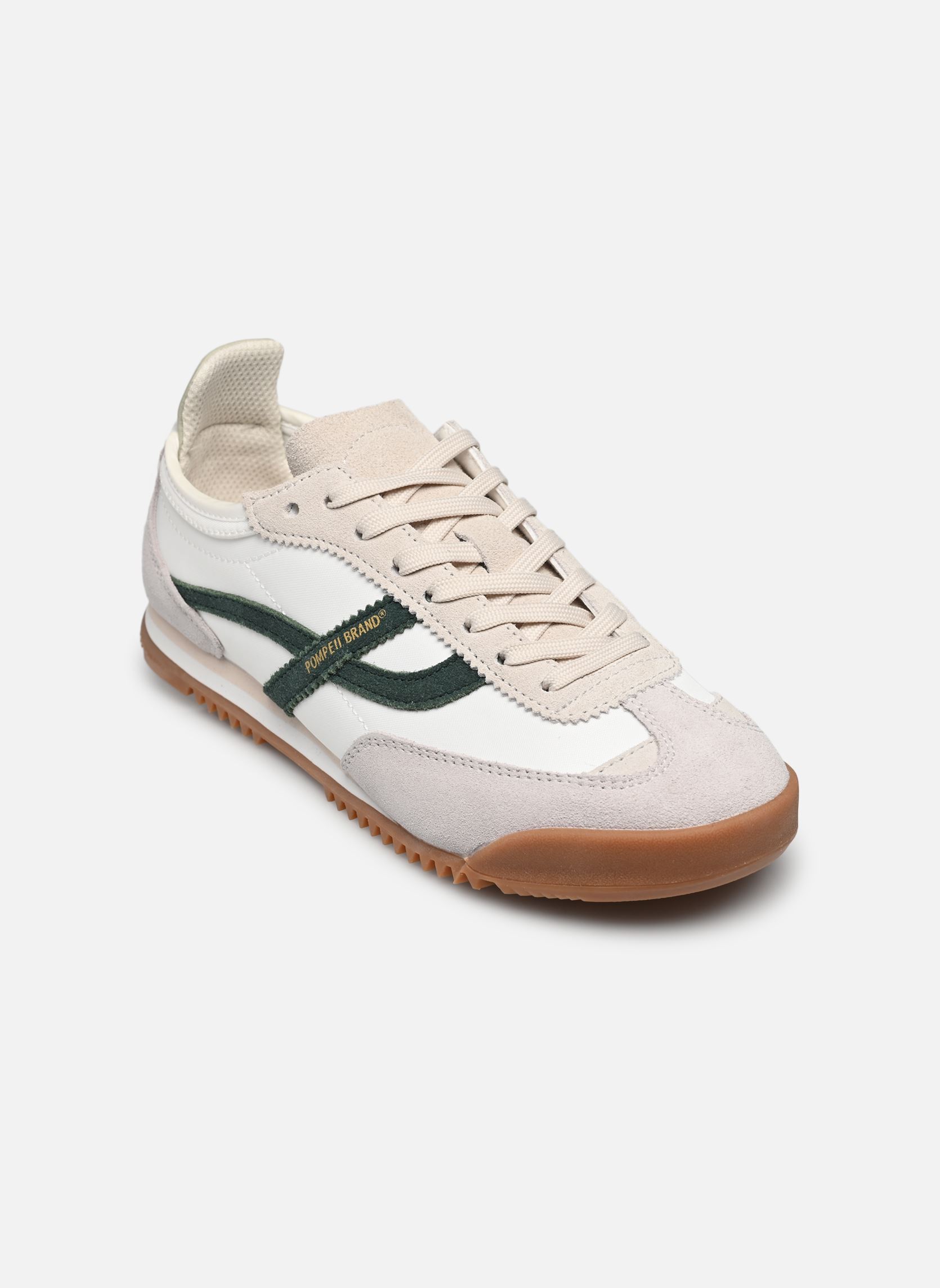 Baskets KITE SUEDE RETRO femme blanc Pompeii Baskets KITE SUEDE RETRO femme blanc WHITE GREEN