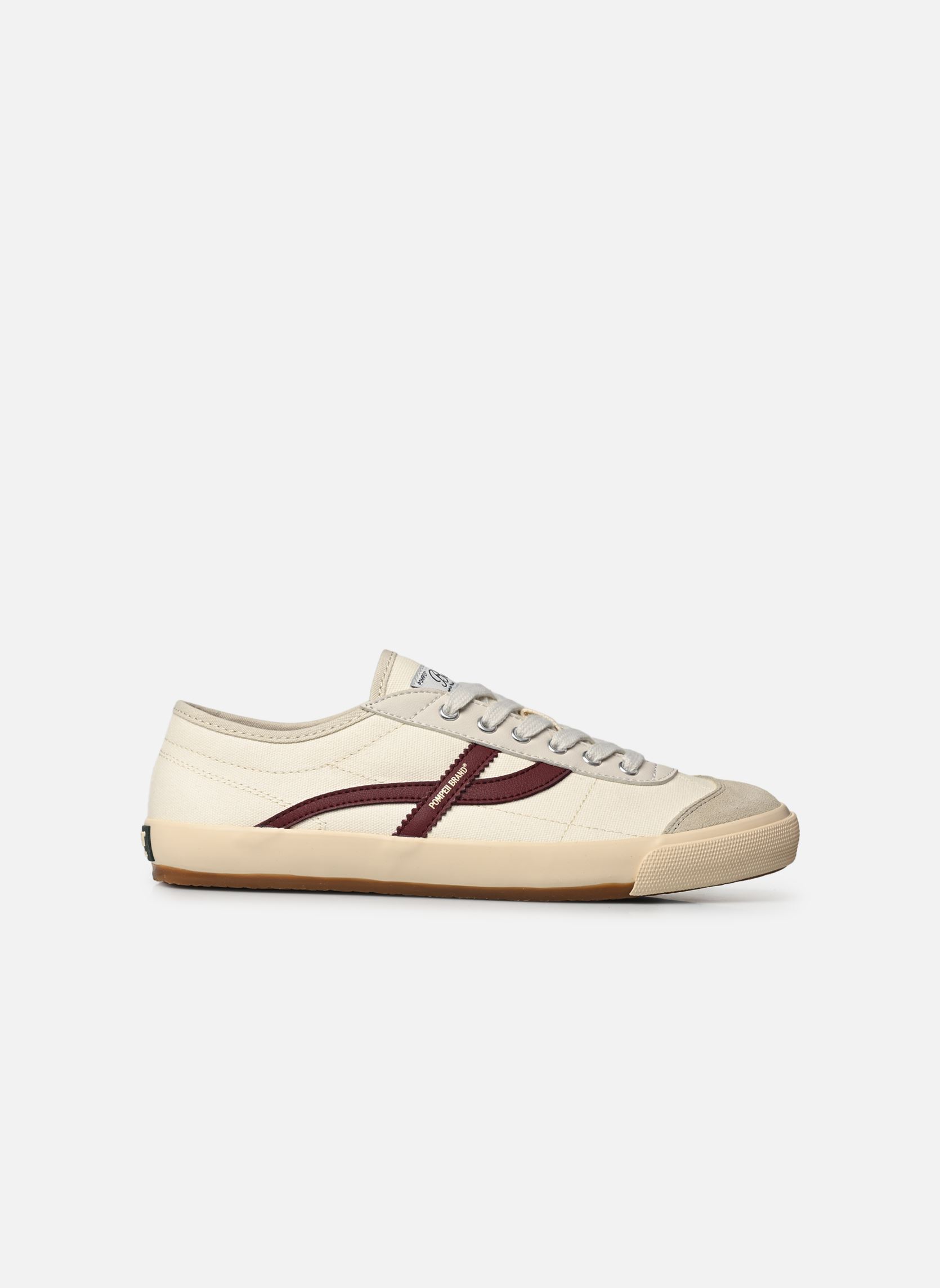 Leinen-Sneaker BELL CANVAS M herren weiß Pompeii Leinen-Sneaker BELL CANVAS M herren weiß ECRU BURGUNDY