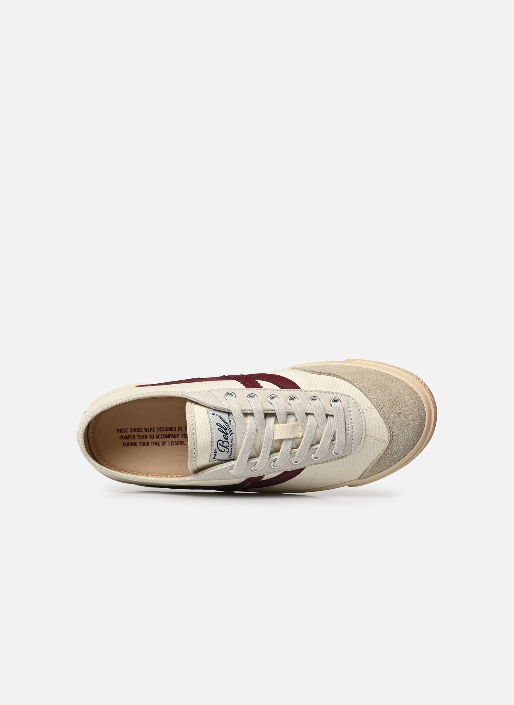 Leinen-Sneaker BELL CANVAS M herren weiß Pompeii Leinen-Sneaker BELL CANVAS M herren weiß ECRU BURGUNDY