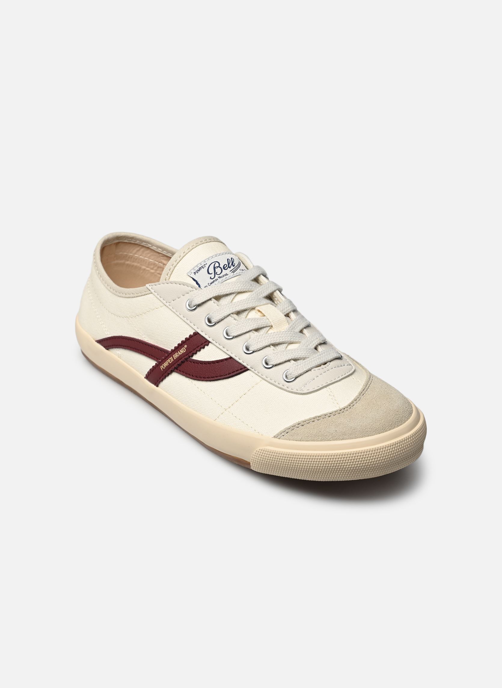 Leinen-Sneaker BELL CANVAS M herren weiß Pompeii Leinen-Sneaker BELL CANVAS M herren weiß ECRU BURGUNDY