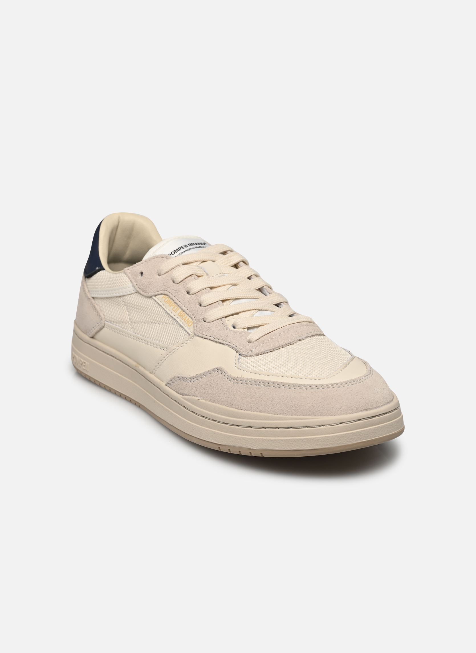 Sneaker ELAN LEATHER M herren weiß Pompeii Sneaker ELAN LEATHER M herren weiß ECRU NYLON NAVY