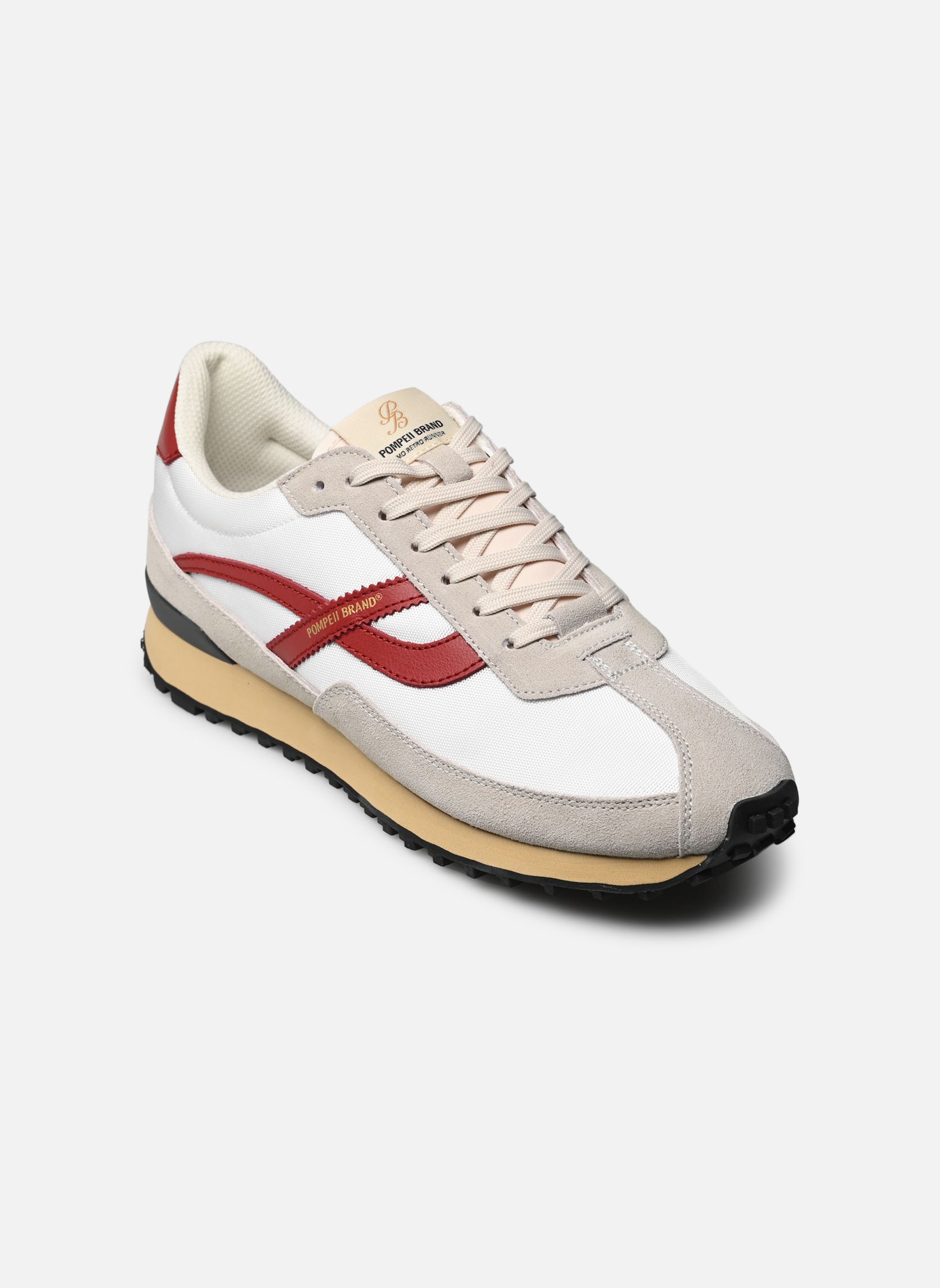 Laufschuhe ELMO M herren weiß Pompeii Laufschuhe ELMO M herren weiß OFF WHITE RED