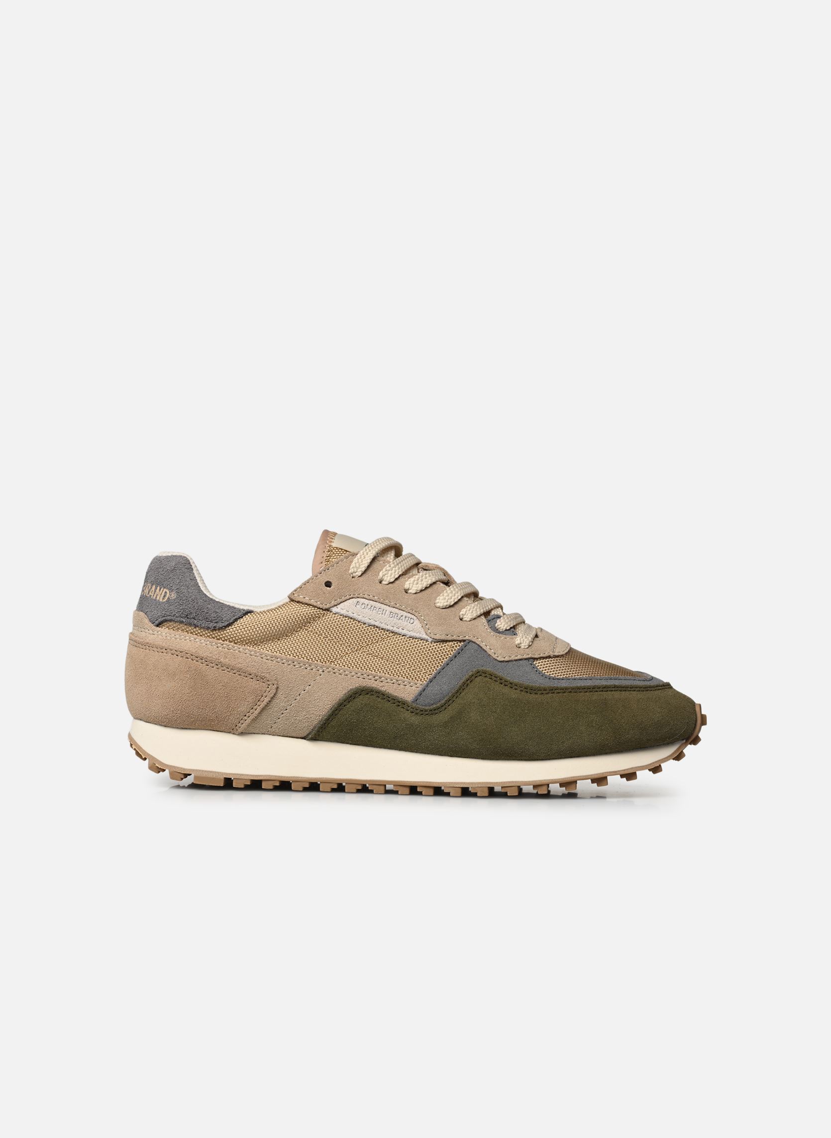 Baskets running MISTRAL SUEDE homme beige Pompeii Baskets running MISTRAL SUEDE homme beige CEDAR