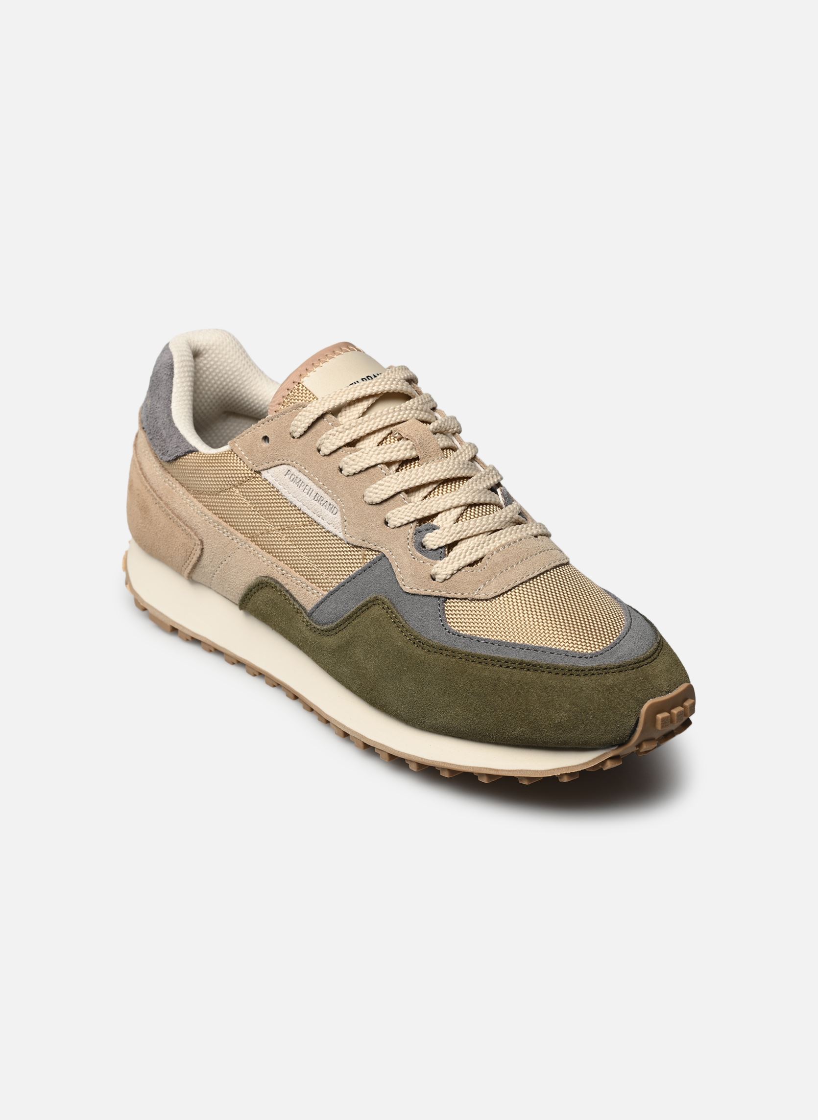 Baskets running MISTRAL SUEDE homme beige Pompeii Baskets running MISTRAL SUEDE homme beige CEDAR