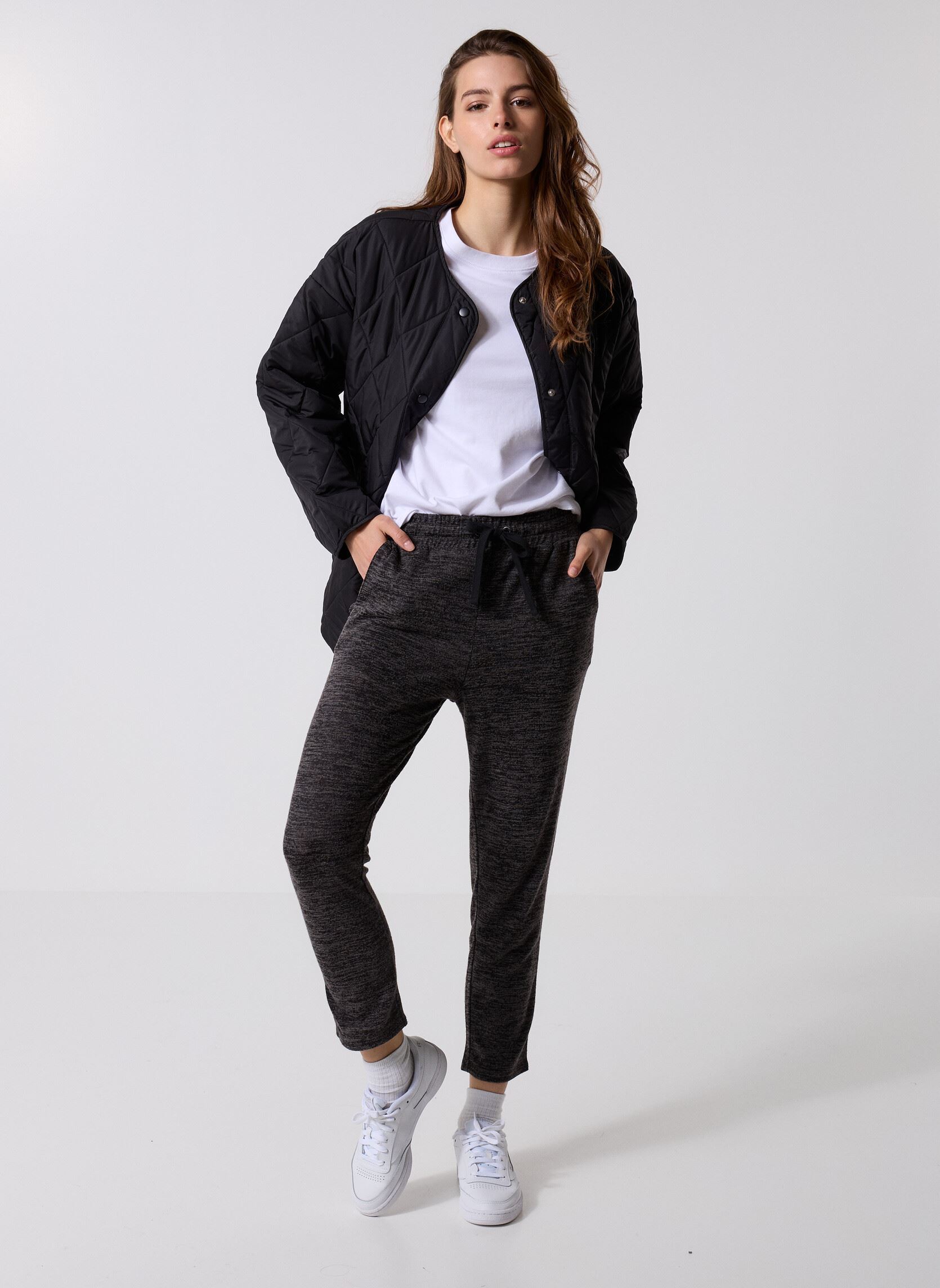 Pantaloni da jogging PJOGGY jogging donna grigio MADE BY Pantaloni da jogging PJOGGY jogging donna grigio Anthracite chiné