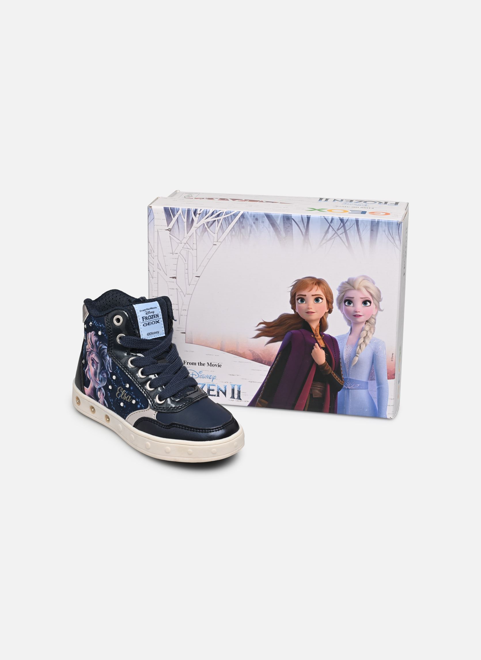 Knöchelhohe Sneaker J Skylin Girl Lights Disney mädchen blau Geox Knöchelhohe Sneaker J Skylin Girl Lights Disney mädchen blau Navy / Platinium