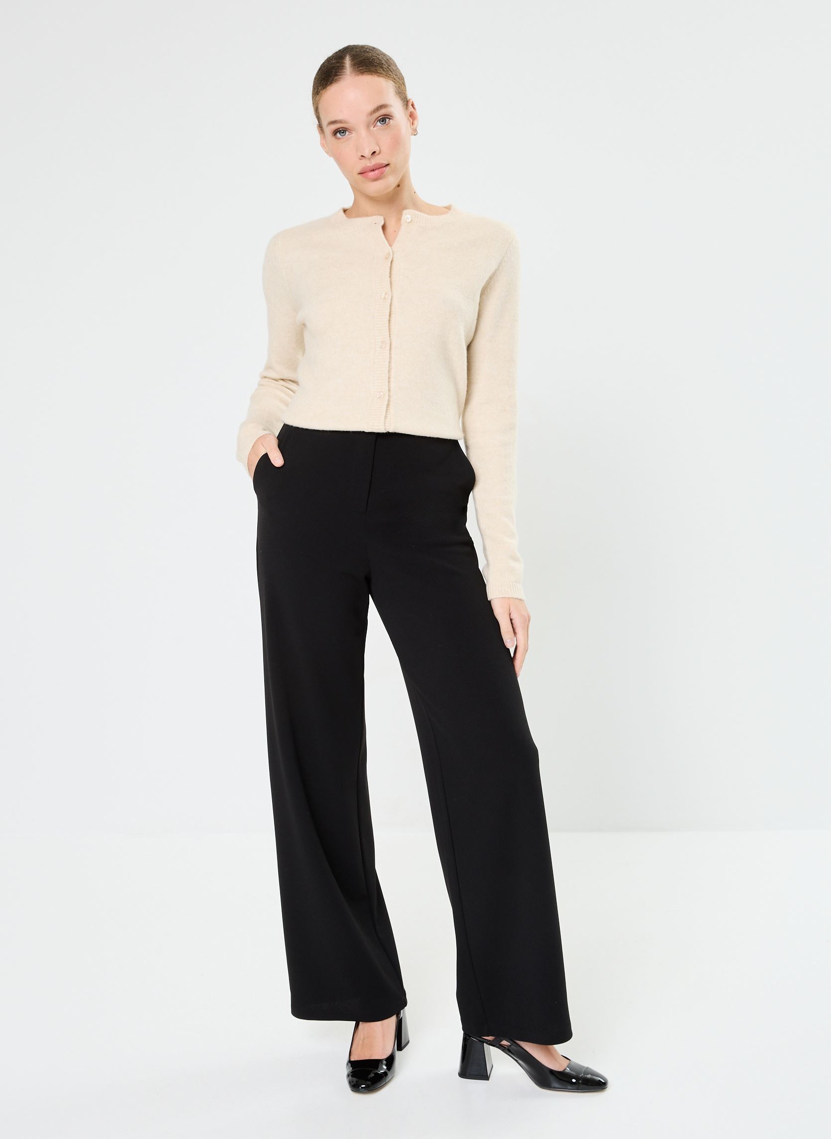Pantalons larges PVAL femme noir MADE BY Pantalons larges PVAL femme noir Jet black