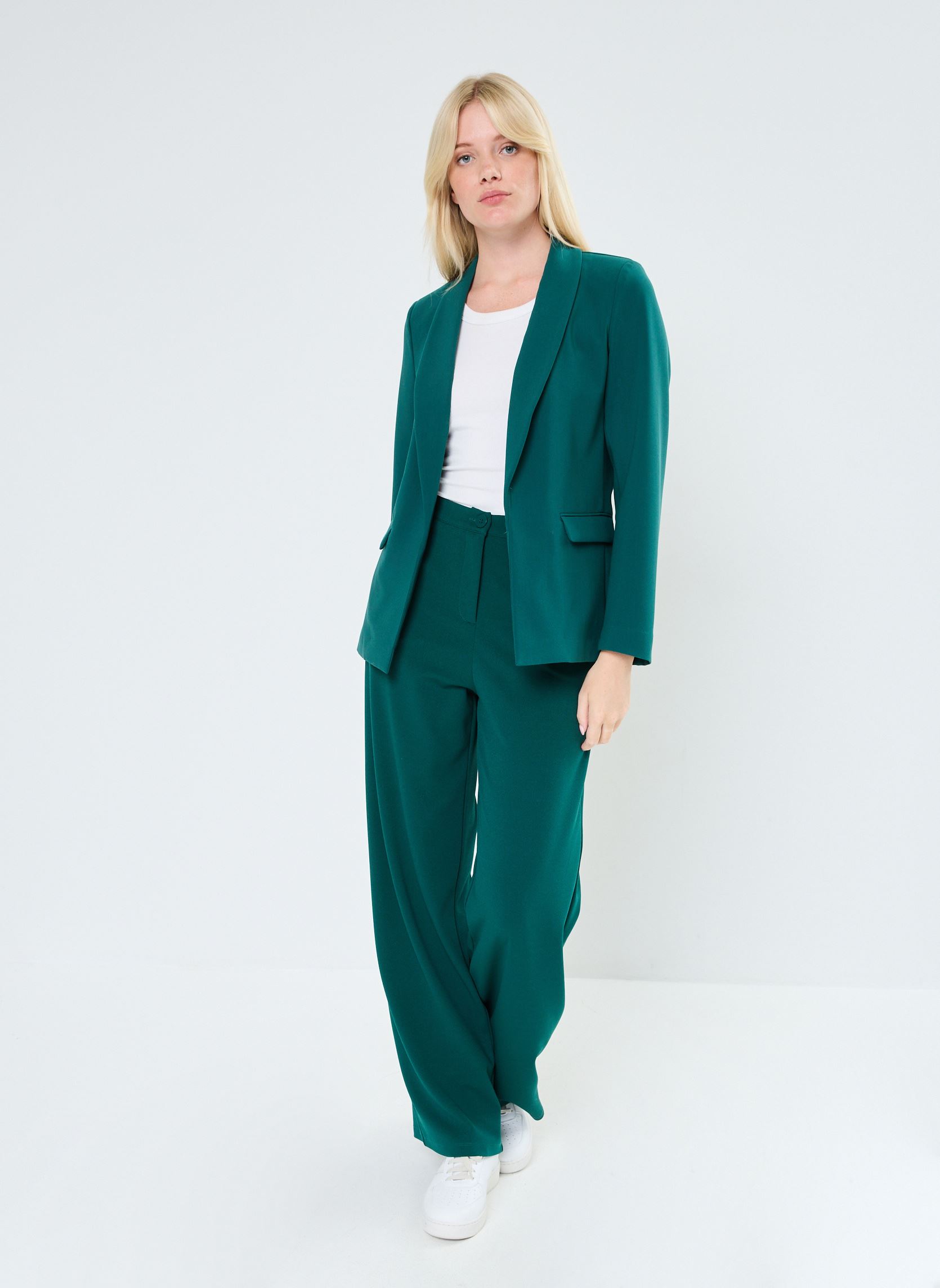 Pantalons larges PVAL femme vert MADE BY Pantalons larges PVAL femme vert BOTANICAL GARDEN