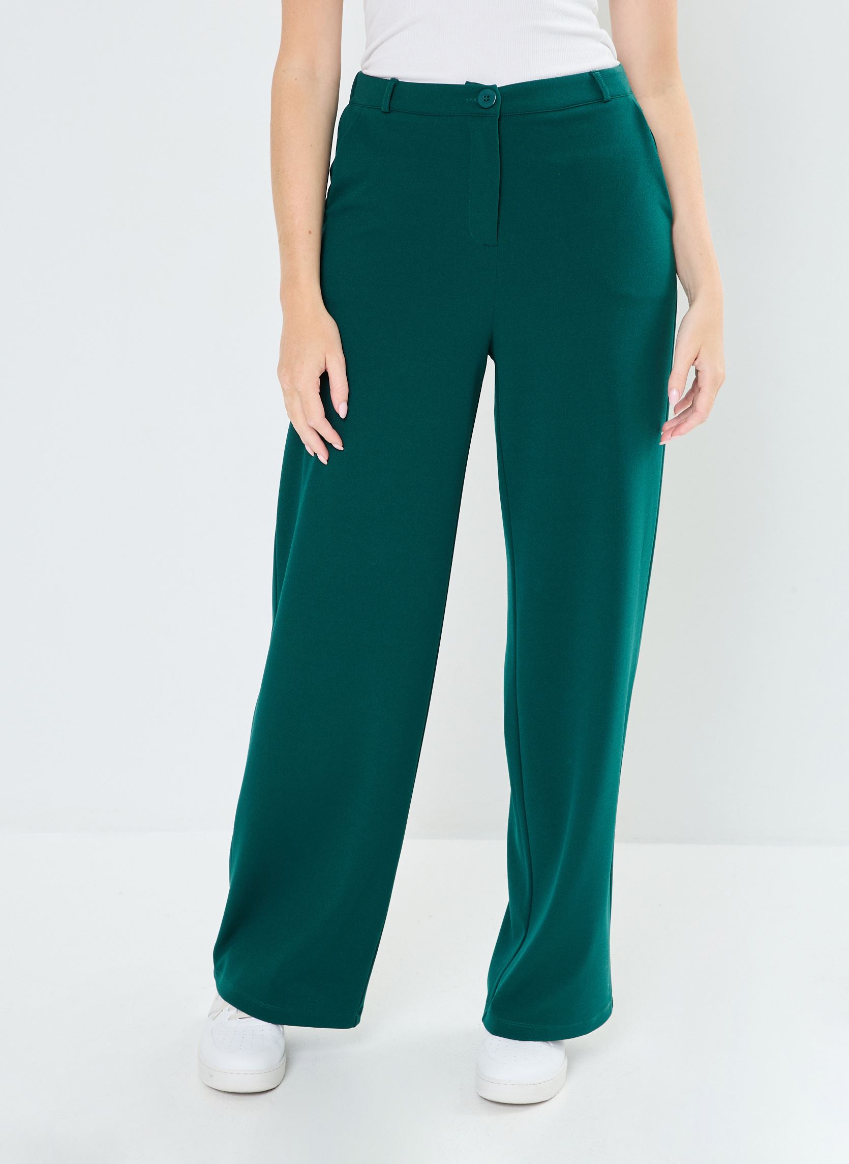 Pantalons larges PVAL femme vert MADE BY Pantalons larges PVAL femme vert BOTANICAL GARDEN