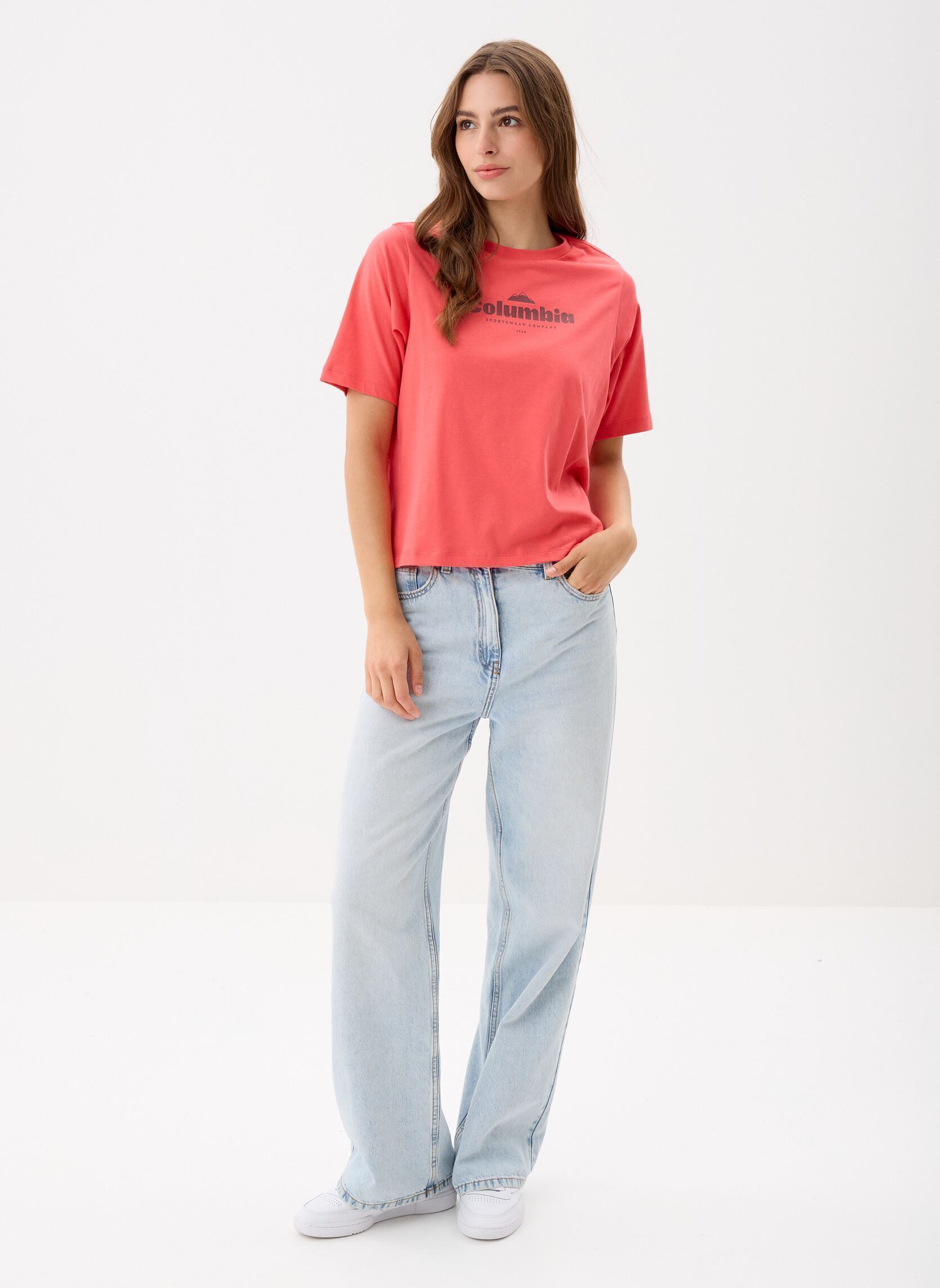 Kurzarm-T-Shirts North Cascades Relaxed Tee damen rot Columbia Kurzarm-T-Shirts North Cascades Relaxed Tee damen rot JUICY, ELEVATED