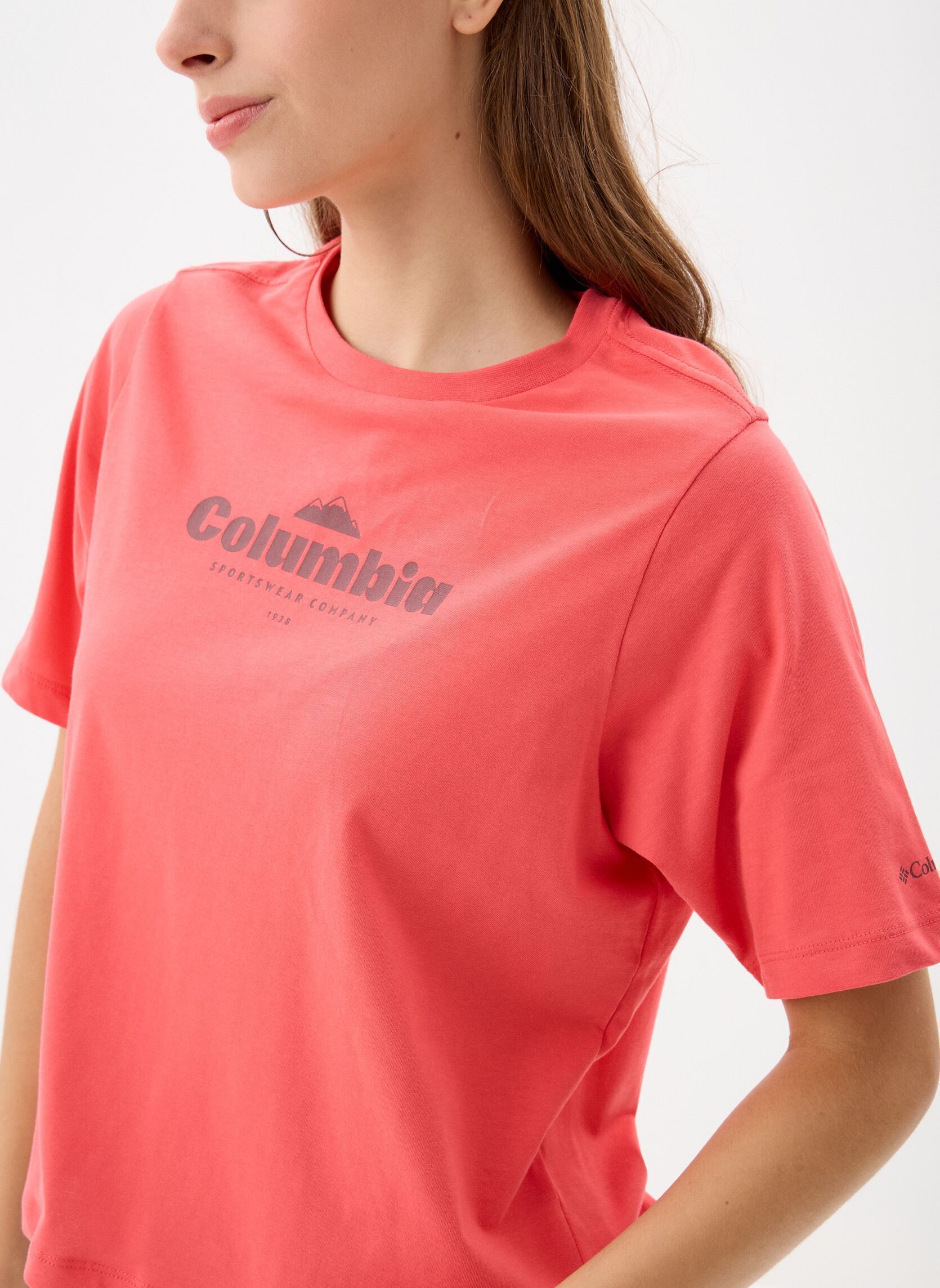 Kurzarm-T-Shirts North Cascades Relaxed Tee damen rot Columbia Kurzarm-T-Shirts North Cascades Relaxed Tee damen rot JUICY, ELEVATED