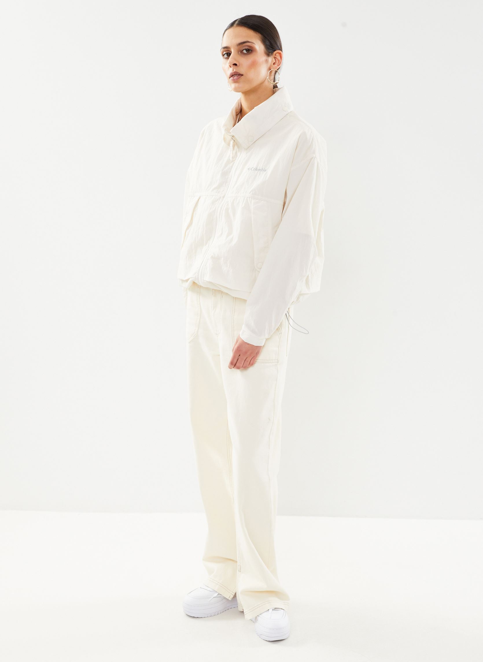 Windbreaker / Windjacken Paracutie Windbreaker damen beige Columbia Windbreaker / Windjacken Paracutie Windbreaker damen beige CHALK