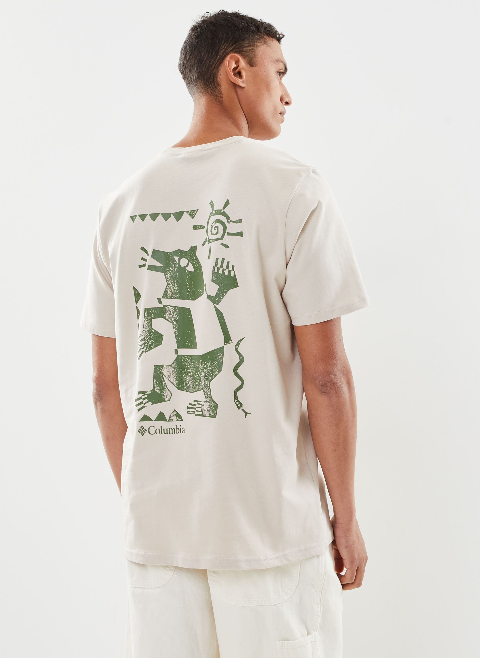 Camisetas de manga corta Explorers Canyon Back Short Sleeve Tee hombre beige Columbia Camisetas de manga corta Explorers Canyon Back Short Sleeve Tee hombre beige DARK STONE, BEARLY TRIBE