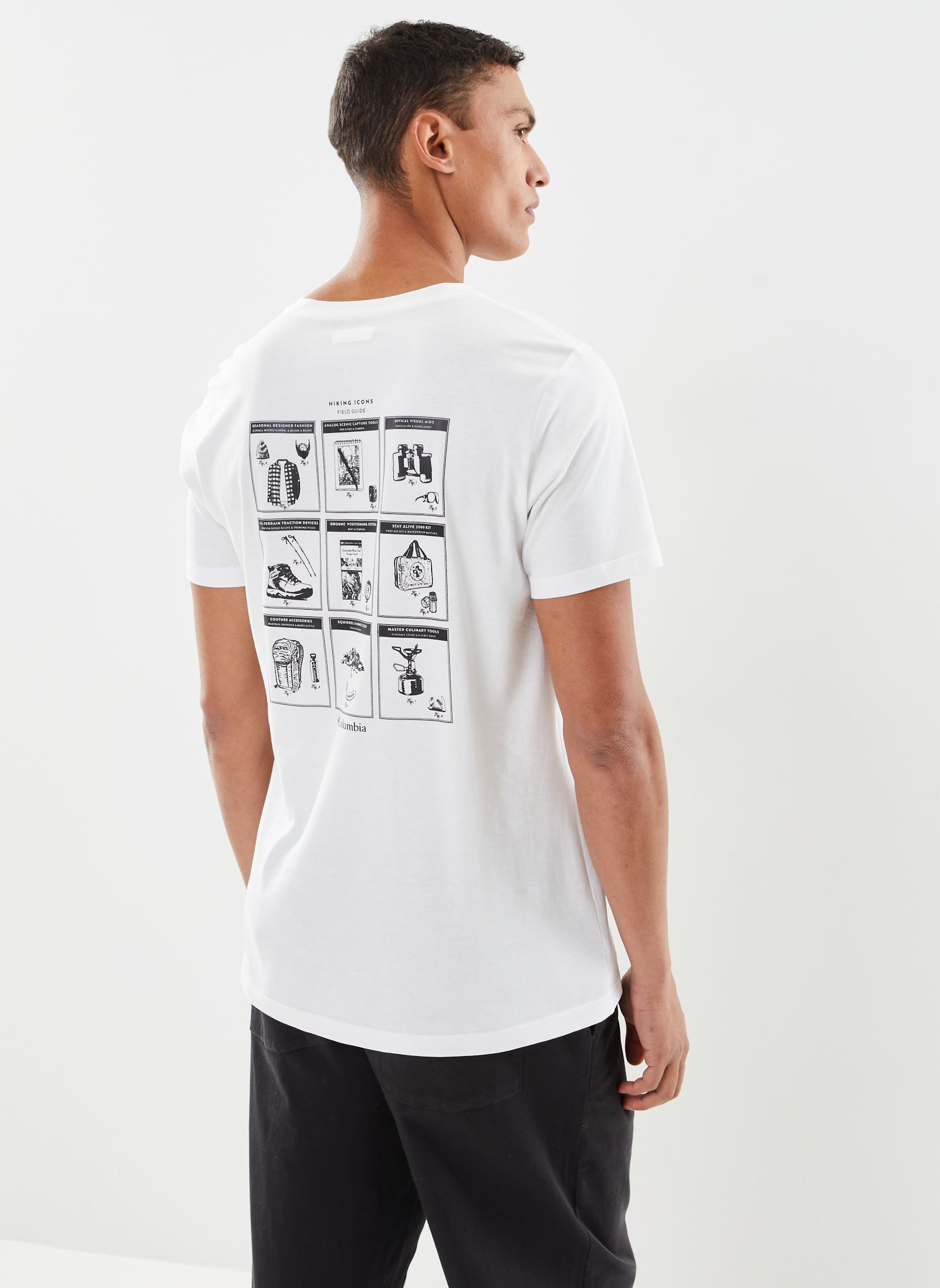 Tee-shirts manches courtes Rapid Ridge Back Graphic Tee II homme blanc Columbia Tee-shirts manches courtes Rapid Ridge Back Graphic Tee II homme blanc WHITE, CAMP ICONS