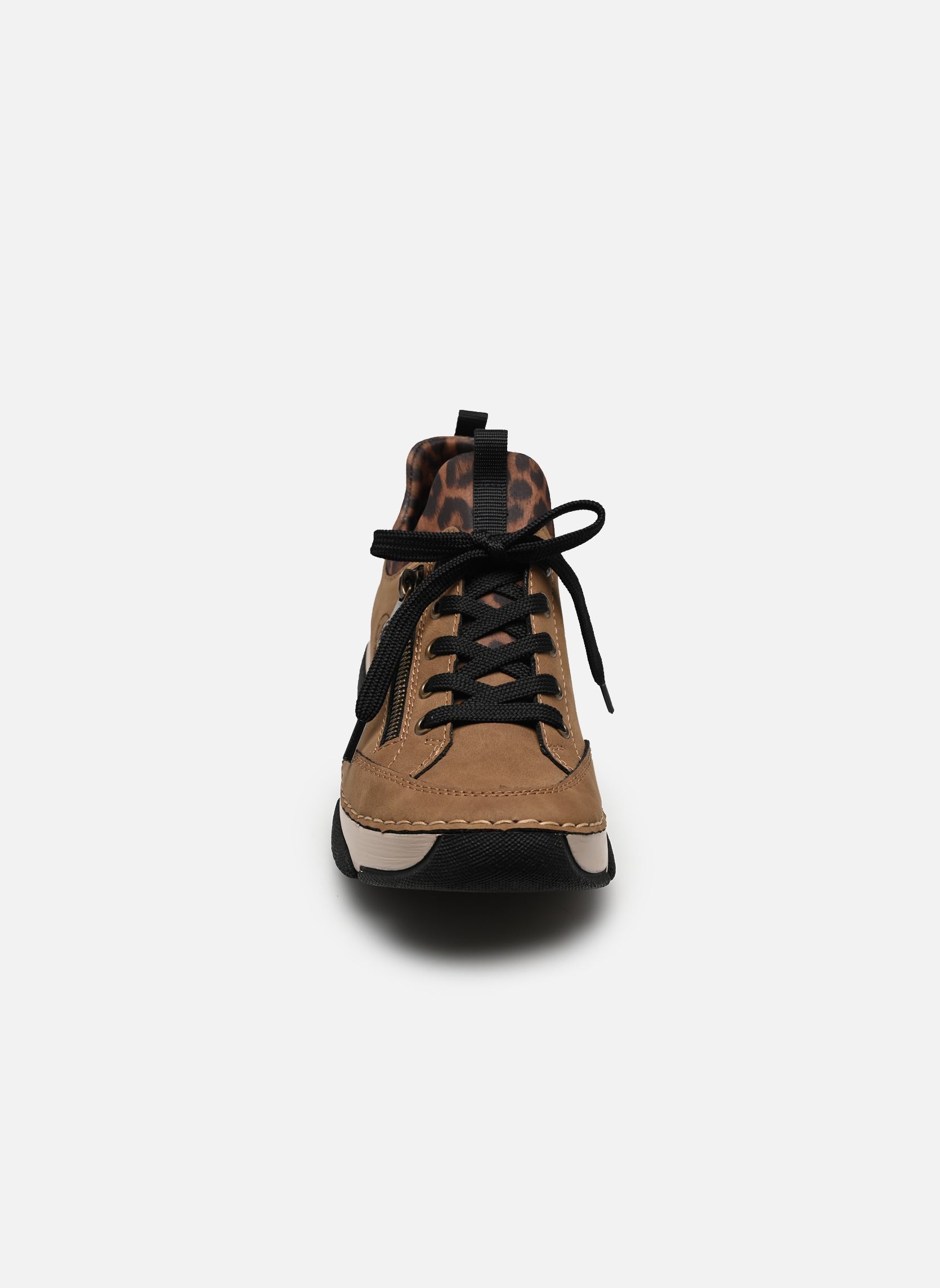Lage sneakers 45973 dames bruin Rieker Lage sneakers 45973 dames bruin WOOD/LEO-BRAUN