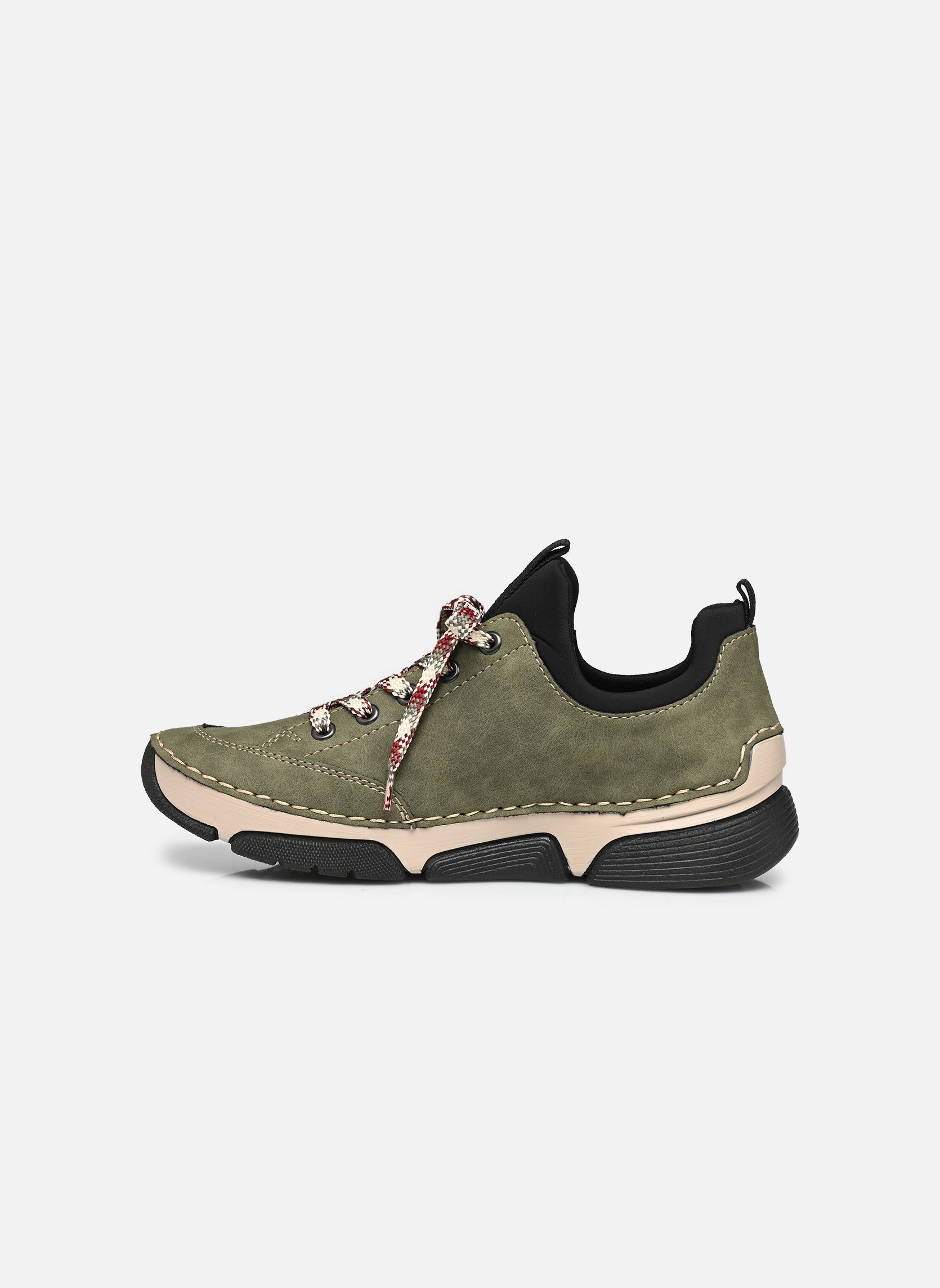 Lage sneakers 45973 dames groen Rieker Lage sneakers 45973 dames groen LIANE/SCHWARZ