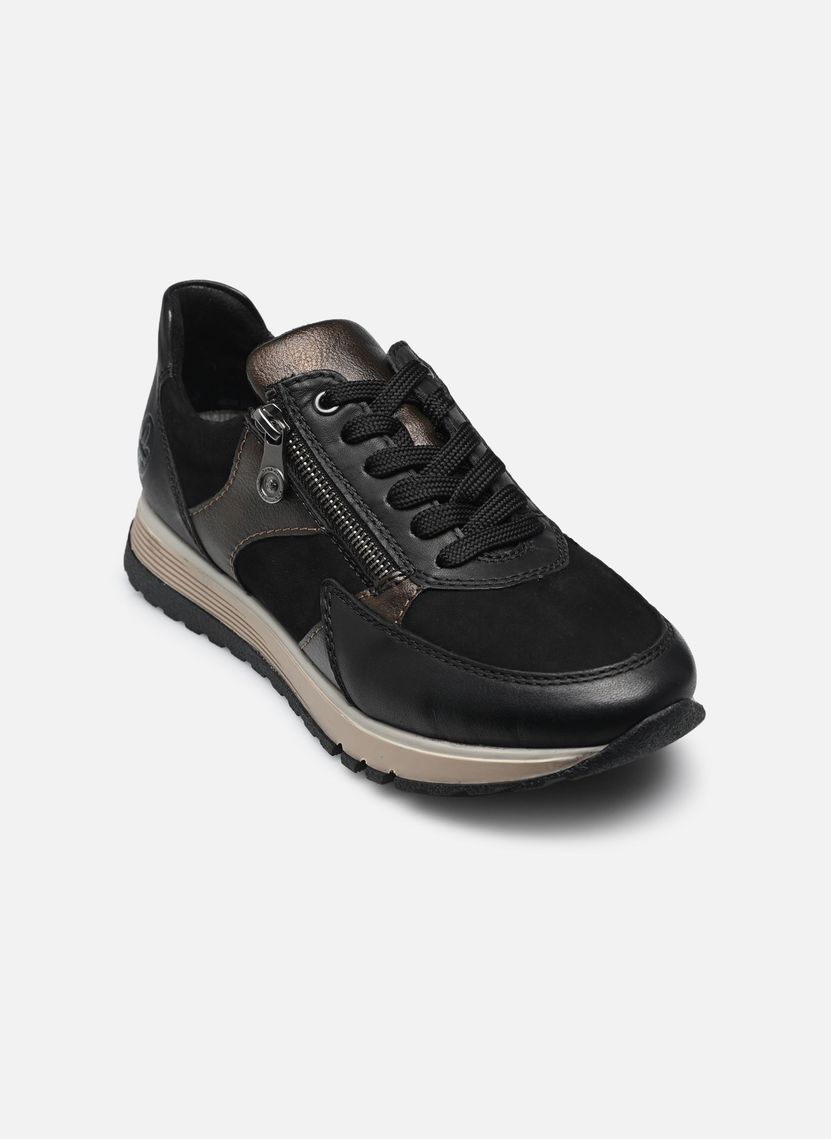 Sneakers basse 49010 donna nero Rieker Sneakers basse 49010 donna nero SCHWARZ/SCHWARZ/ANTIK