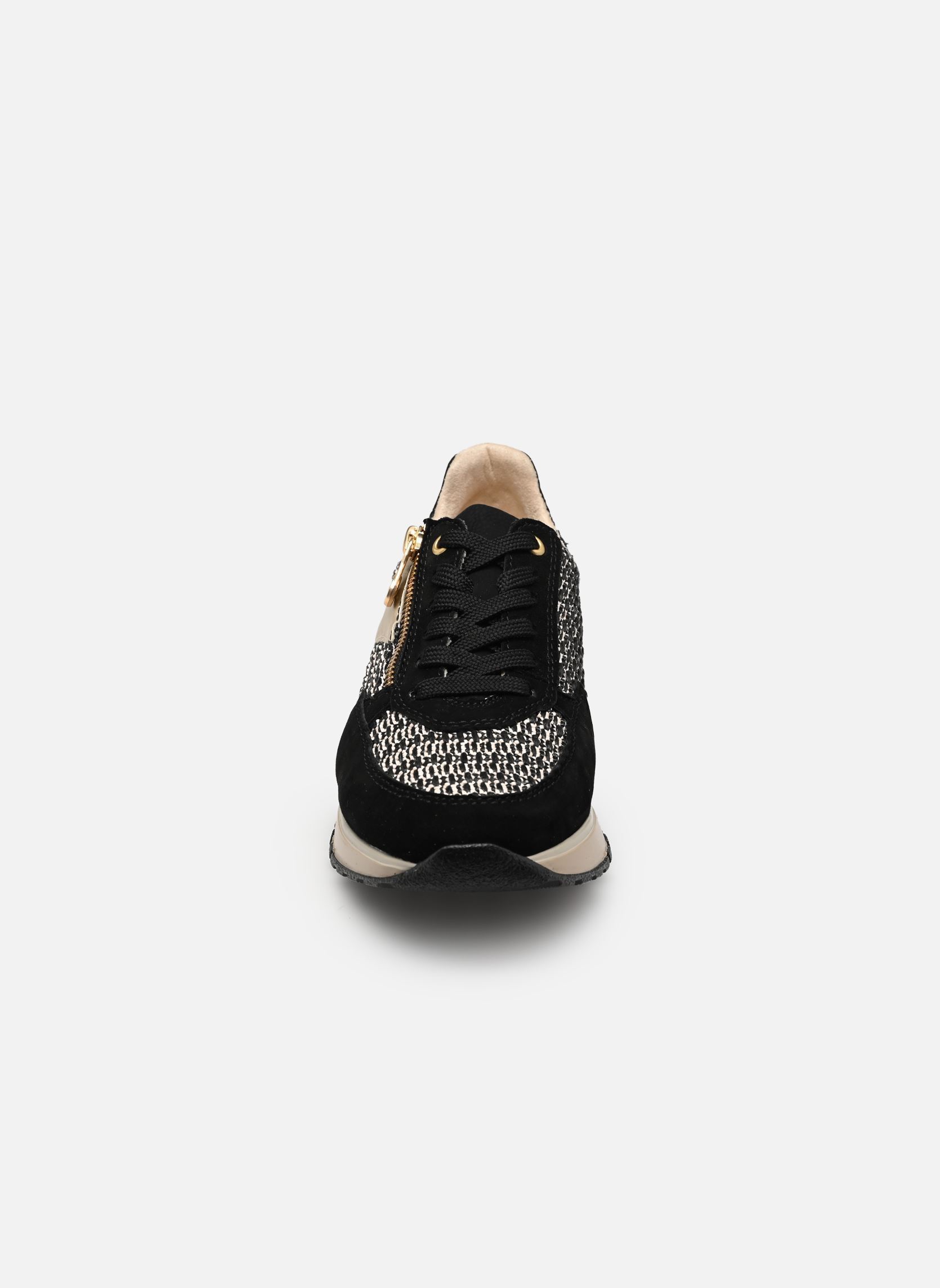 Lage sneakers 49010 dames zwart Rieker Lage sneakers 49010 dames zwart SCHWARZ/SCHWARZ-SAND/PALEGOLD/