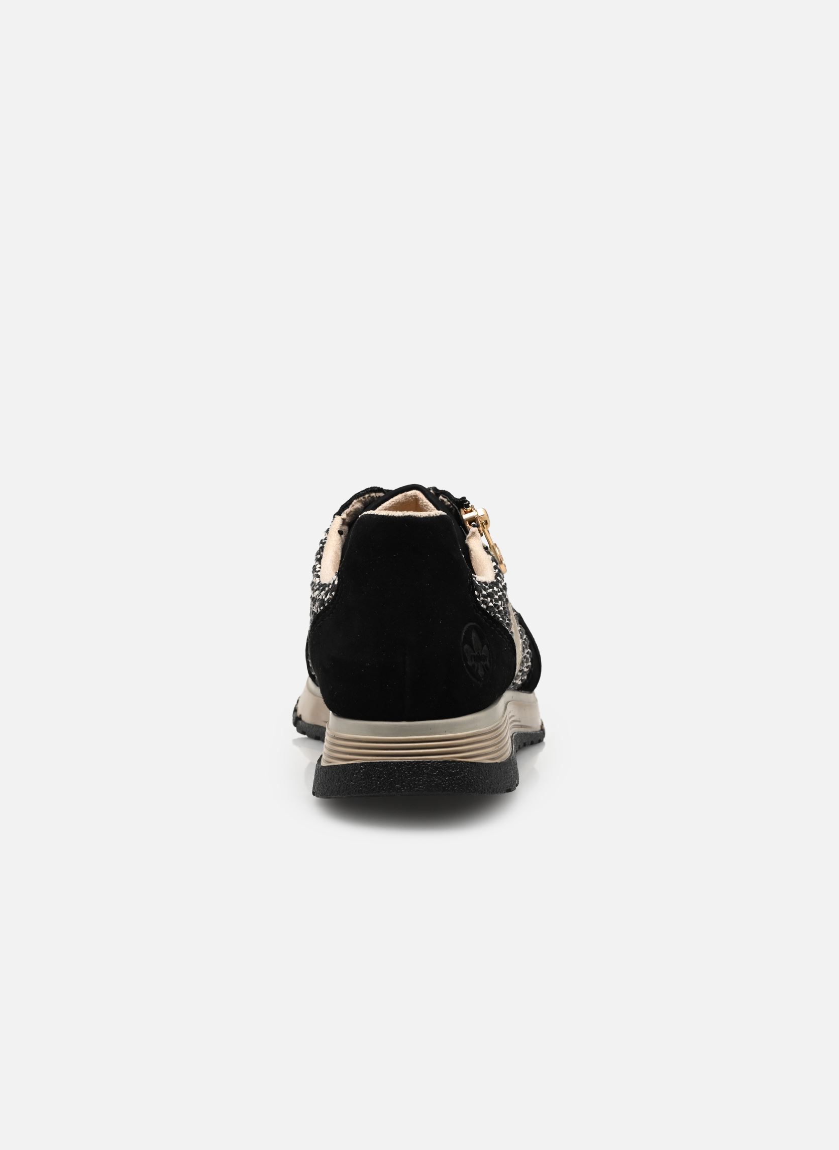 Lage sneakers 49010 dames zwart Rieker Lage sneakers 49010 dames zwart SCHWARZ/SCHWARZ-SAND/PALEGOLD/