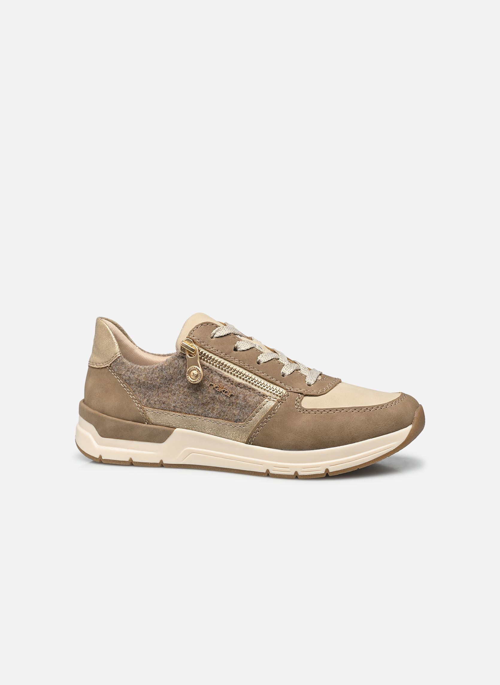 Sneakers basse 58902 donna beige Rieker Sneakers basse 58902 donna beige FANGO/GINGER /GINGER-GOLD/ WOO