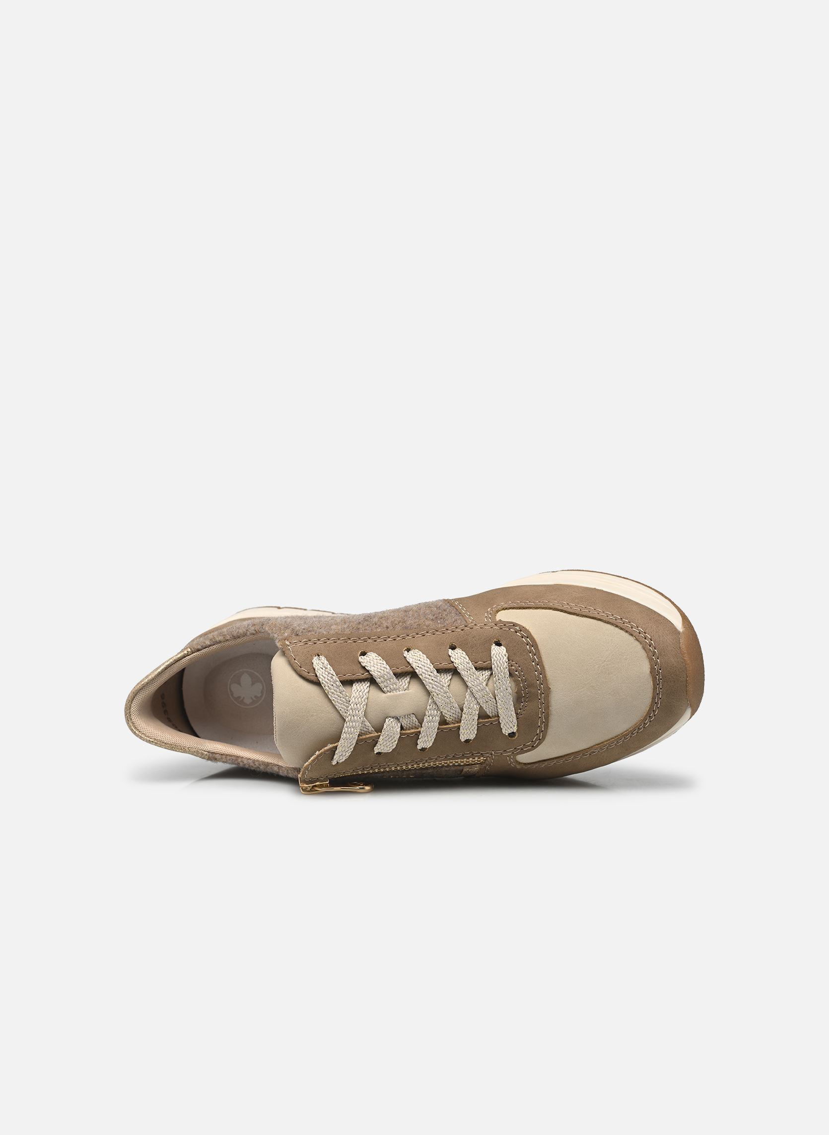 Sneakers basse 58902 donna beige Rieker Sneakers basse 58902 donna beige FANGO/GINGER /GINGER-GOLD/ WOO