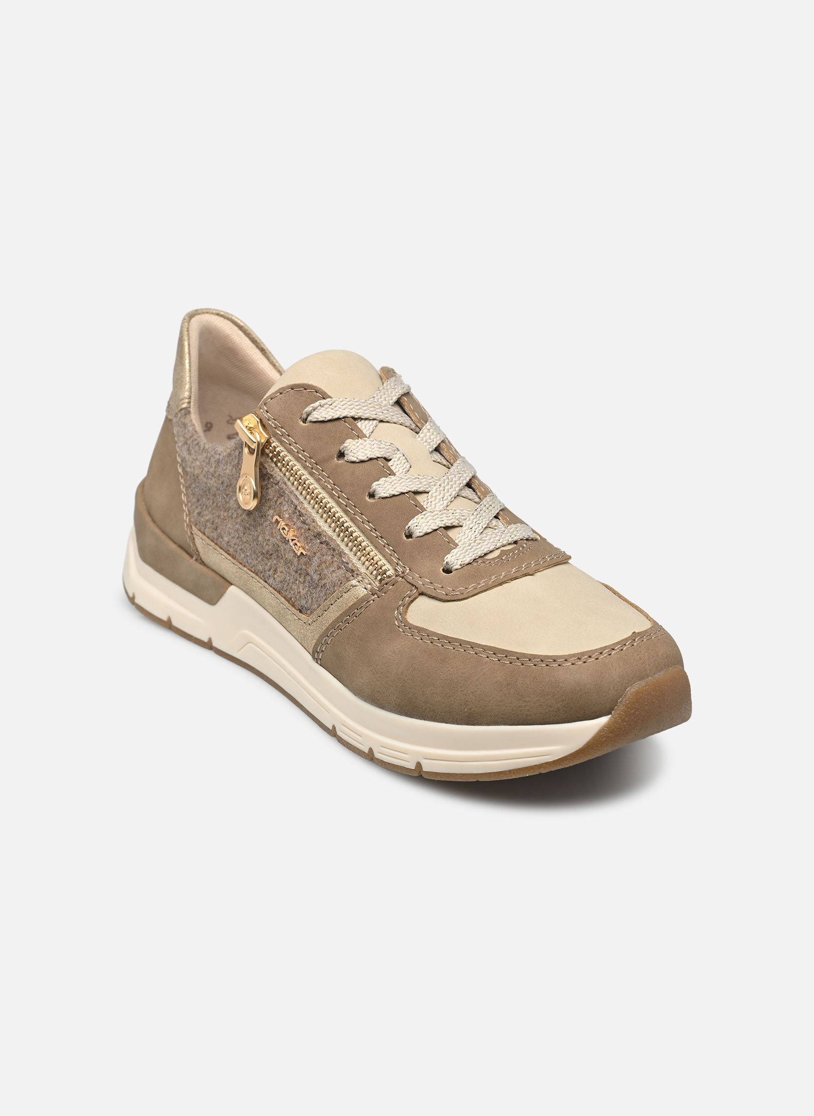 Sneakers basse 58902 donna beige Rieker Sneakers basse 58902 donna beige FANGO/GINGER /GINGER-GOLD/ WOO