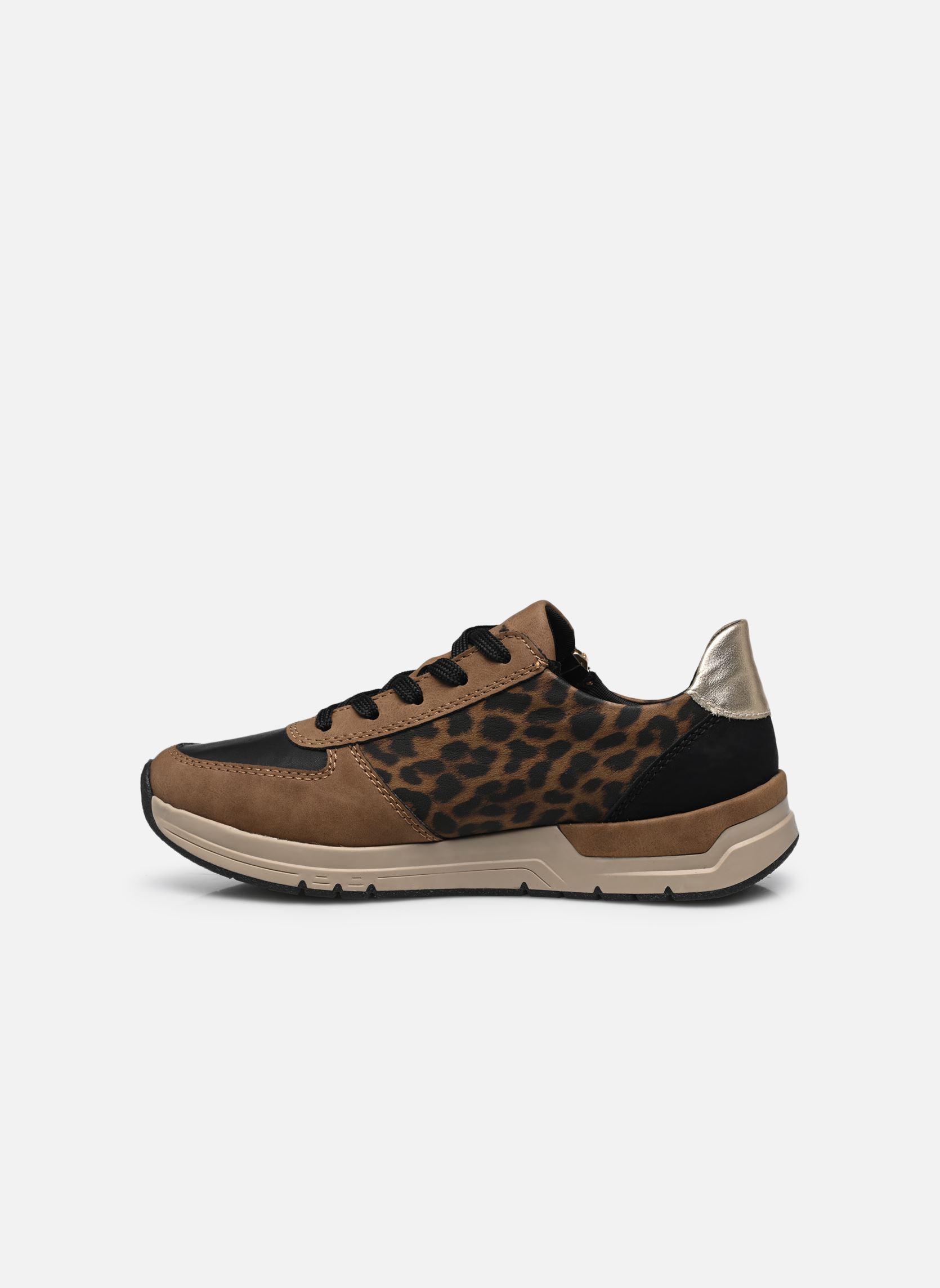 Lage sneakers 58902 dames bruin Rieker Lage sneakers 58902 dames bruin WOOD/SCHWARZ/LIGHTGOLD/BRAUN/S