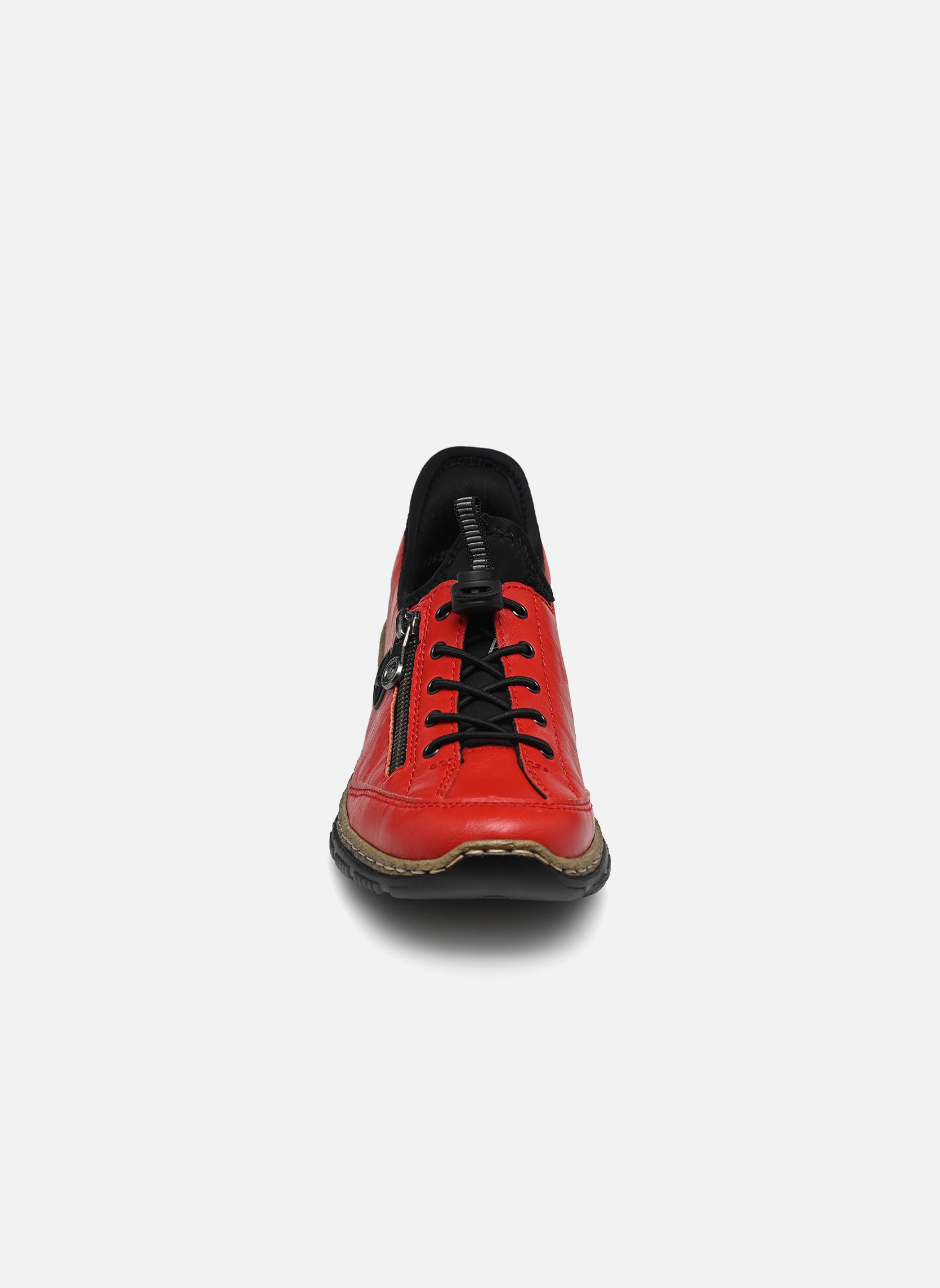 Lage sneakers N3267 dames rood Rieker Lage sneakers N3267 dames rood FLAMME/SCHWARZ