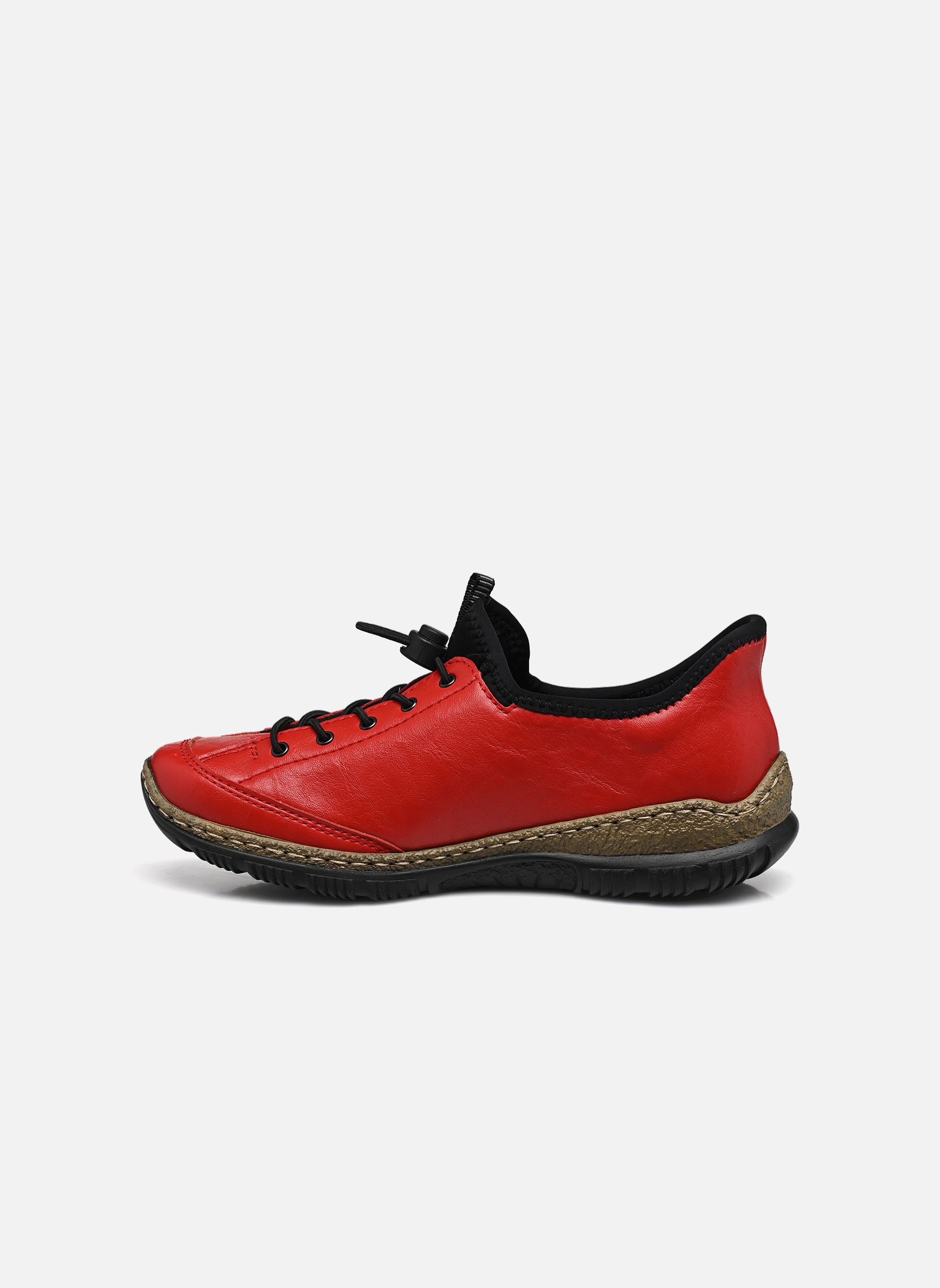 Lage sneakers N3267 dames rood Rieker Lage sneakers N3267 dames rood FLAMME/SCHWARZ