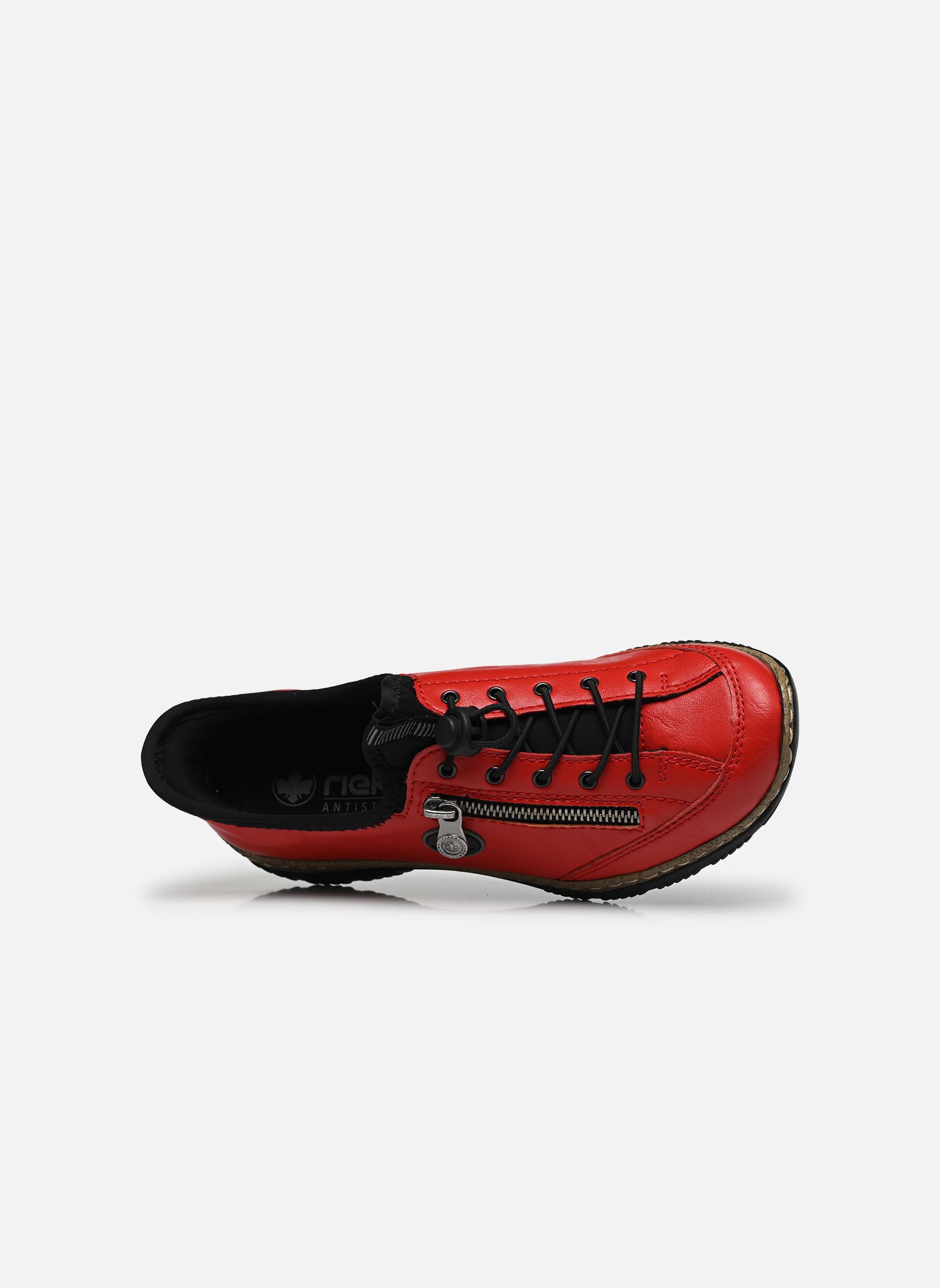 Lage sneakers N3267 dames rood Rieker Lage sneakers N3267 dames rood FLAMME/SCHWARZ
