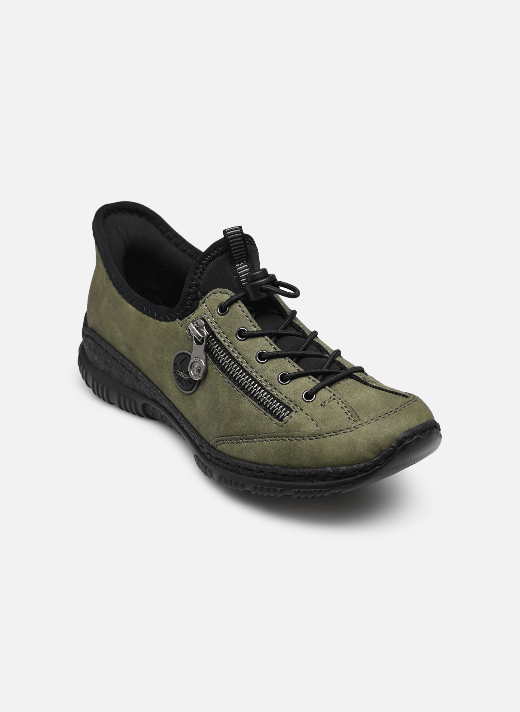 Baskets basses N3267 femme vert Rieker Baskets basses N3267 femme vert LIANE/SCHWARZ